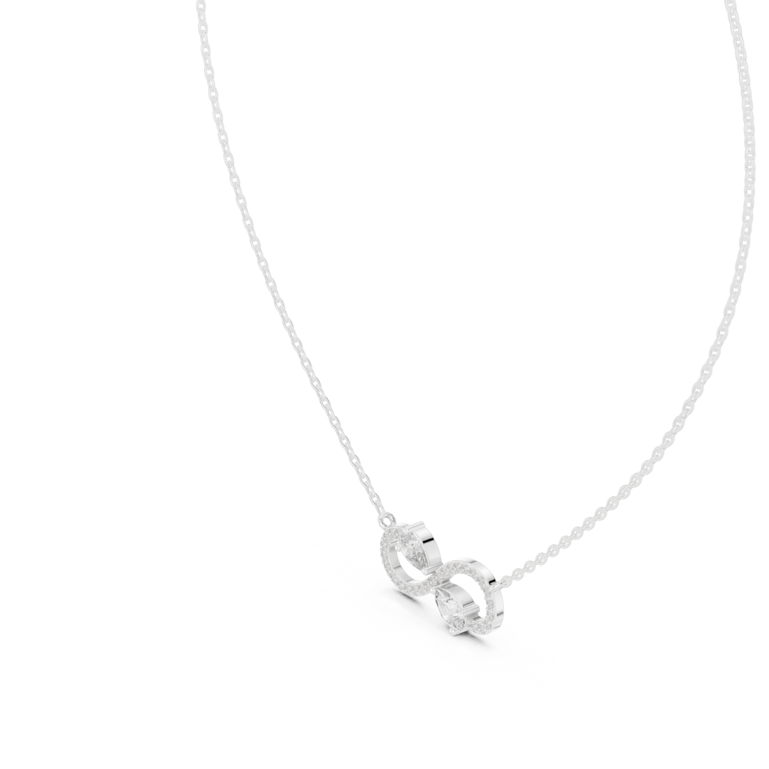 Minimalist small nose pin with polished metal finish.