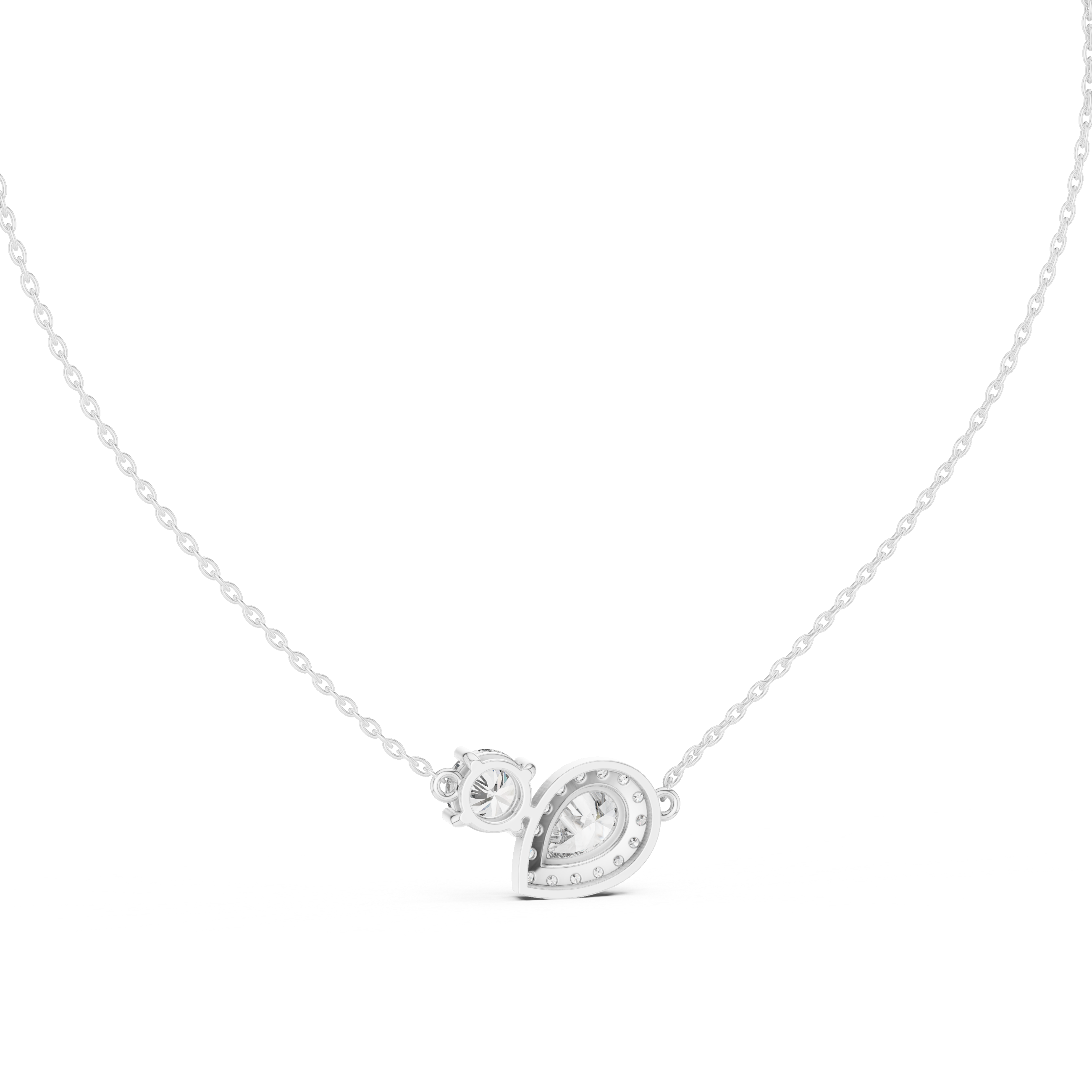 Classic gemstone necklace featuring symmetrical stone arrangement.