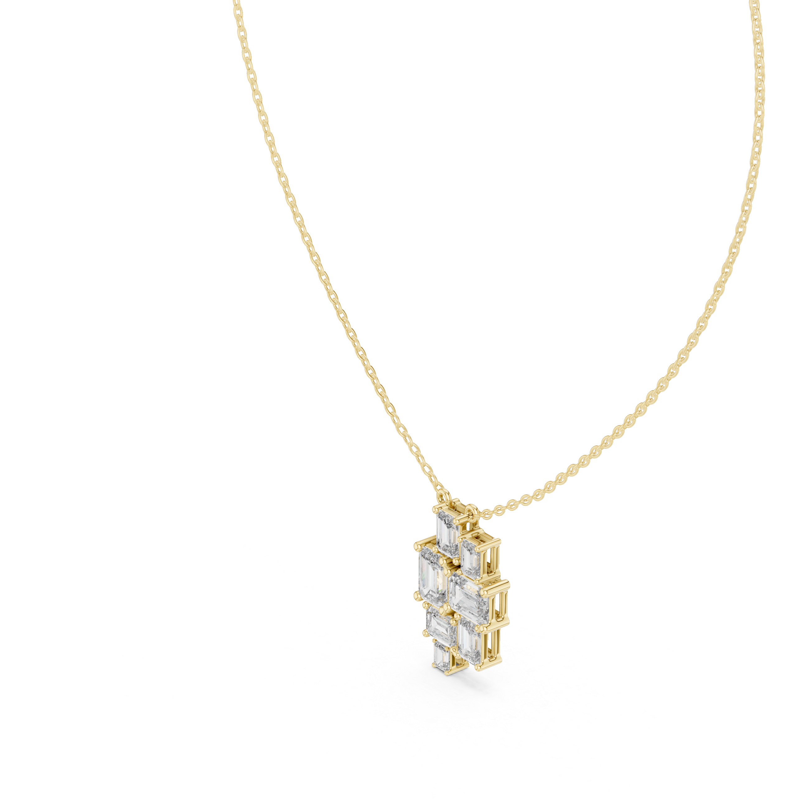 Classic cross pendant necklace crafted in polished gold with symbolic design.