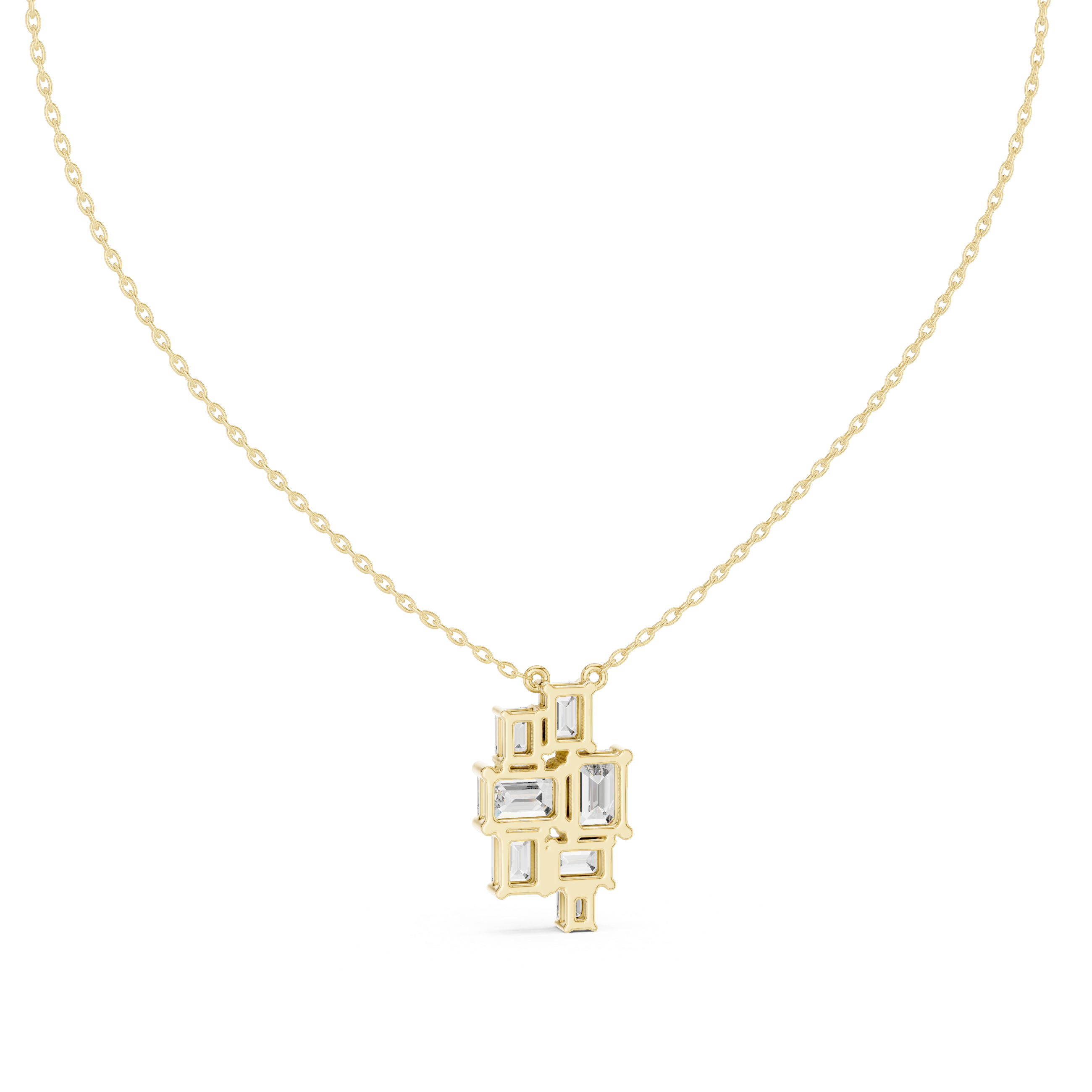 Modern circle pendant necklace symbolizing unity and timeless elegance.