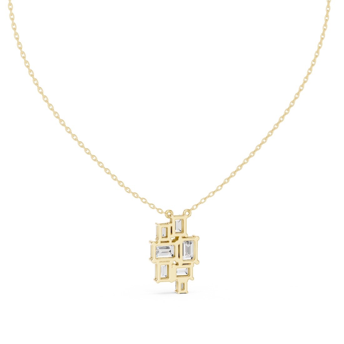 Modern circle pendant necklace symbolizing unity and timeless elegance.