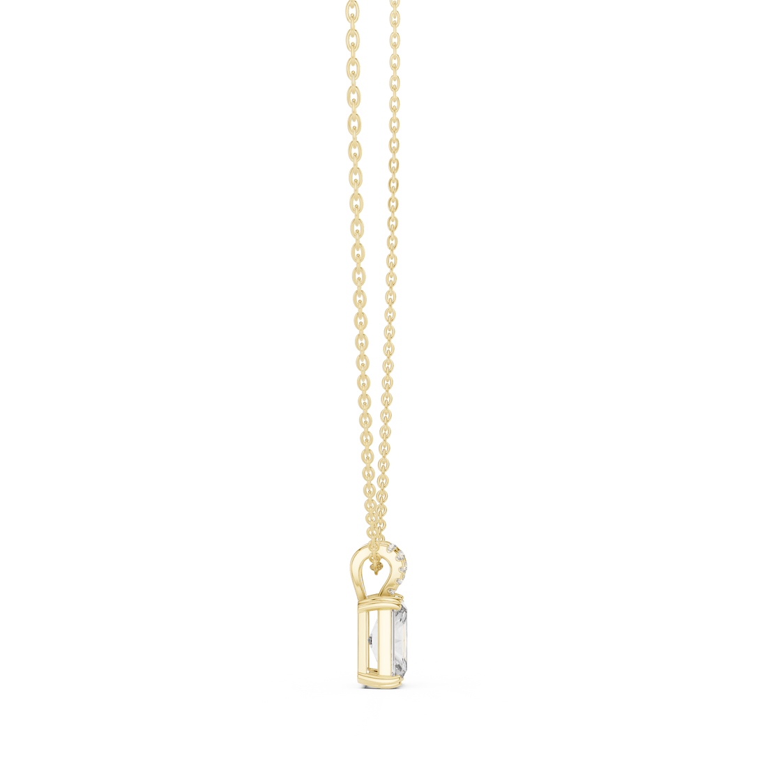 Minimalist gold anklet featuring sleek thin chain structure.