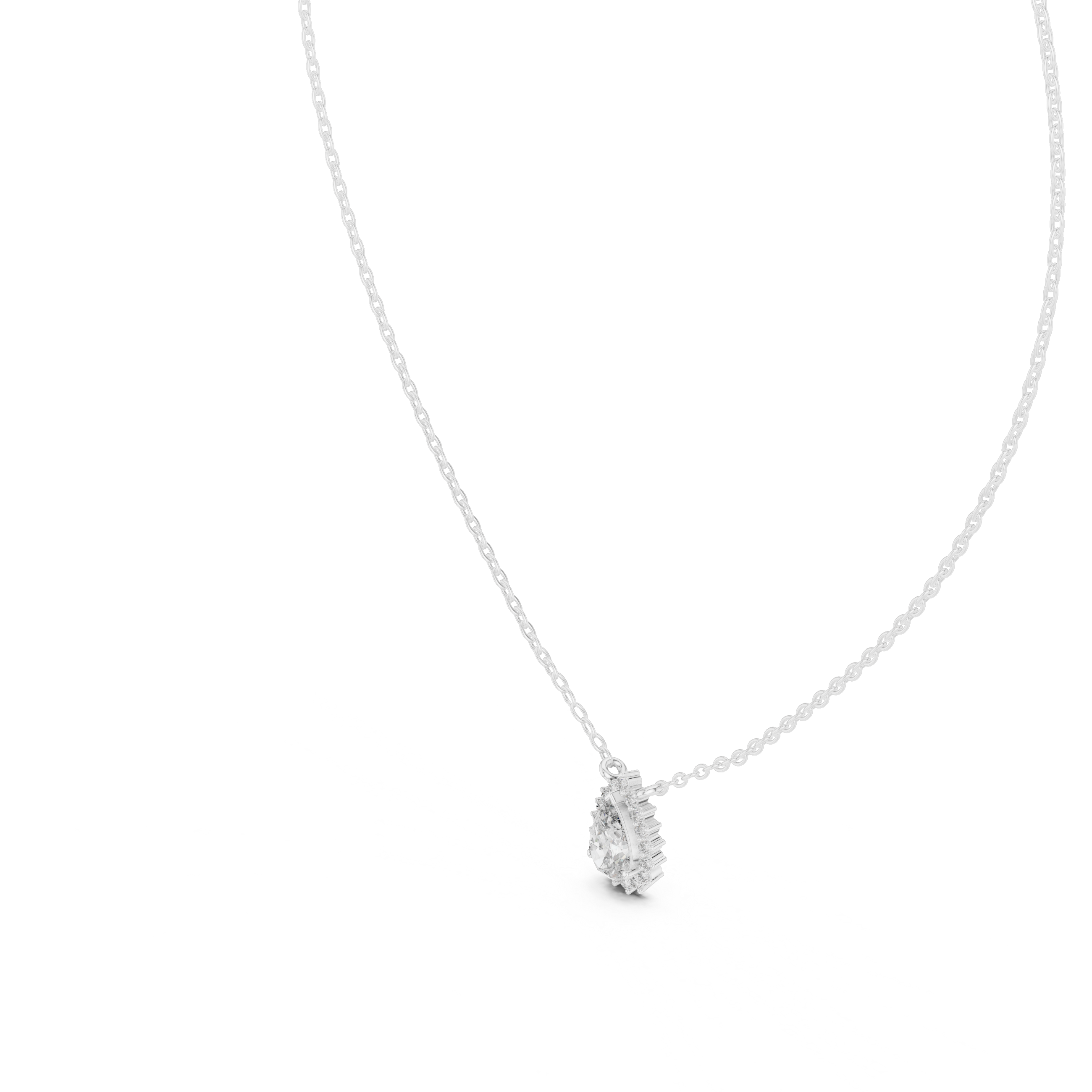 Classic kids' pendant necklace featuring heart-shaped charm.