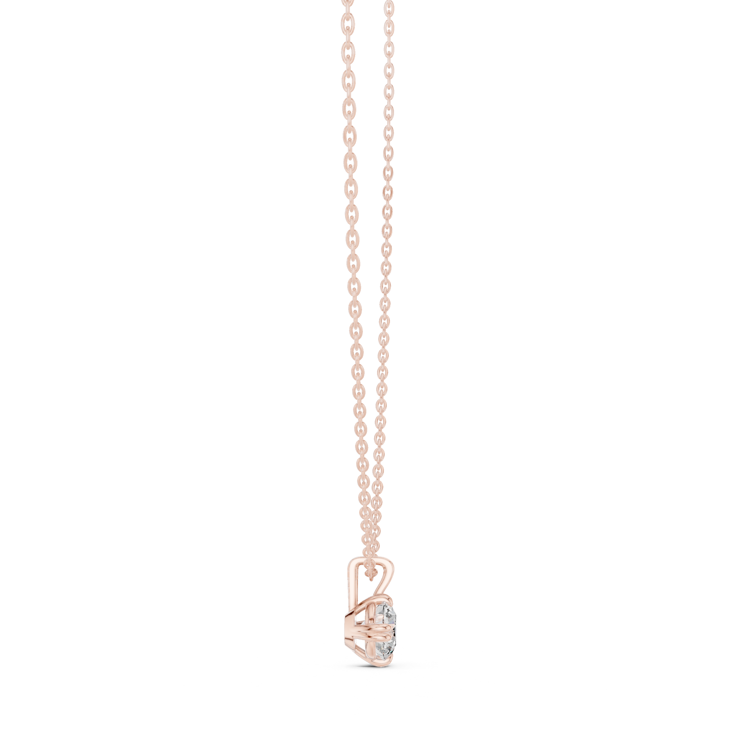 Elegant nose pin featuring tiny solitaire diamond in sleek gold mount.