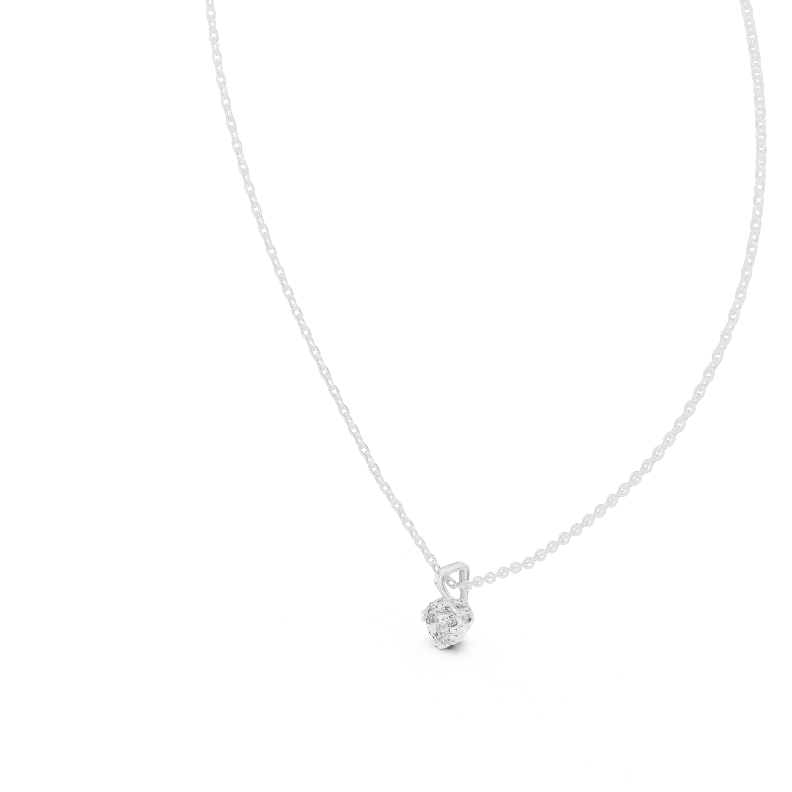 Classic kids' pendant necklace featuring heart-shaped charm.