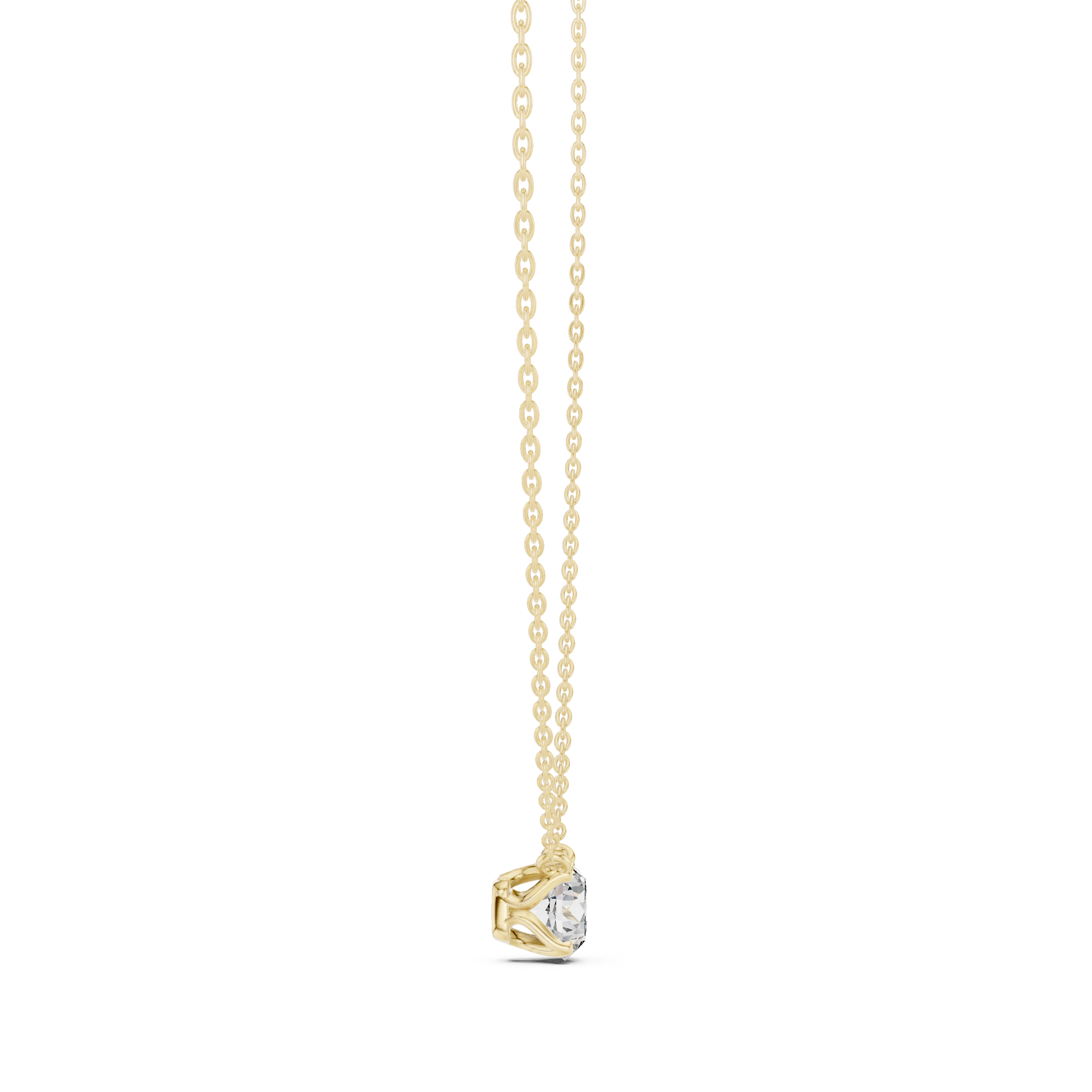 Classic ruby pendant featuring oval-shaped stone.