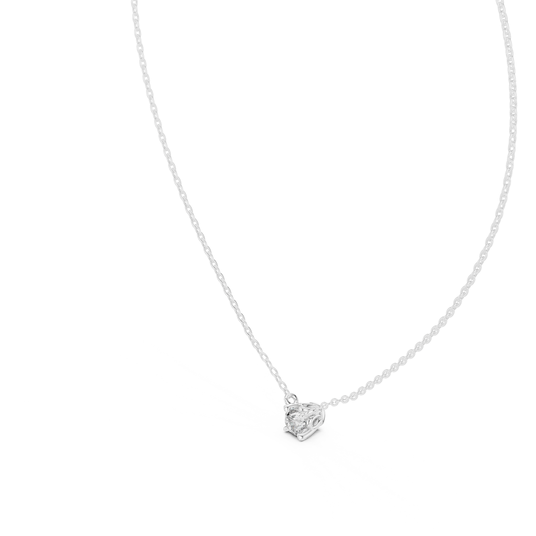 Luxury fashion Round Brilliant Cut Diamond Solitaire Pendant Necklace in Four Prong Setting curated for exclusive jewelry collections