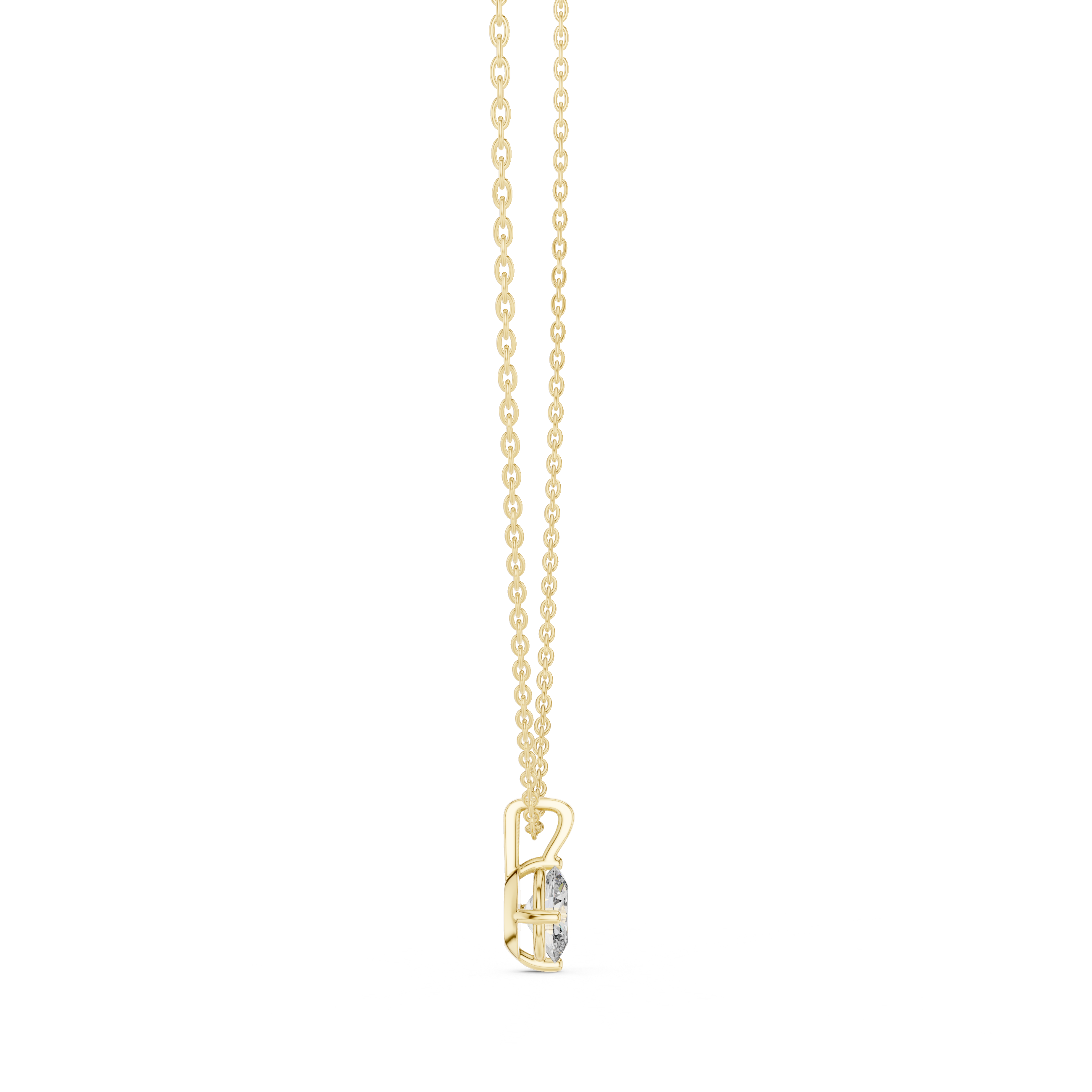 Luxury fashion Round Brilliant Cut Diamond Solitaire Pendant Necklace in Four Prong Setting curated for exclusive jewelry collections
