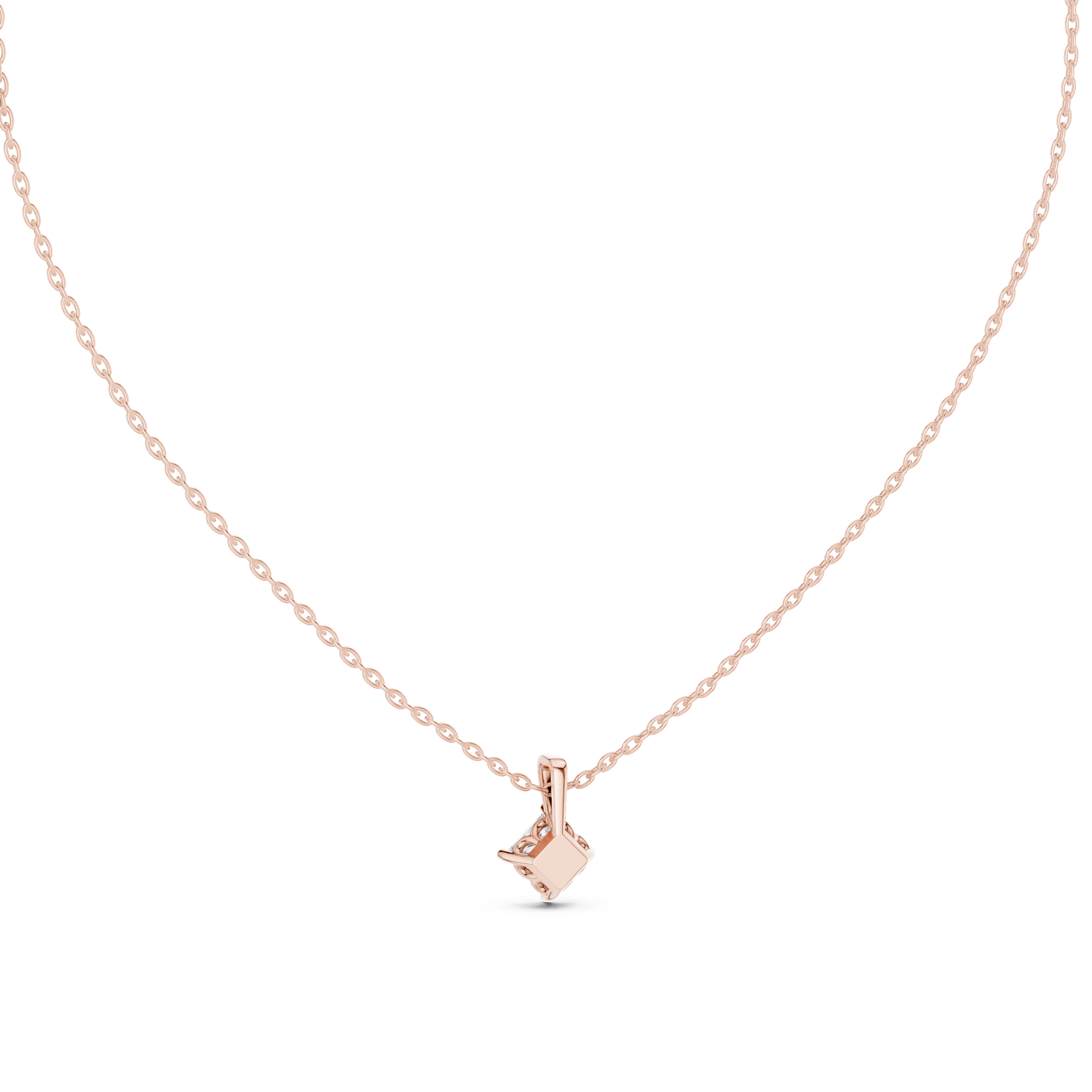 Luxury fashion Round Brilliant Cut Diamond Solitaire Pendant Necklace in Four Prong Setting curated for exclusive jewelry collections