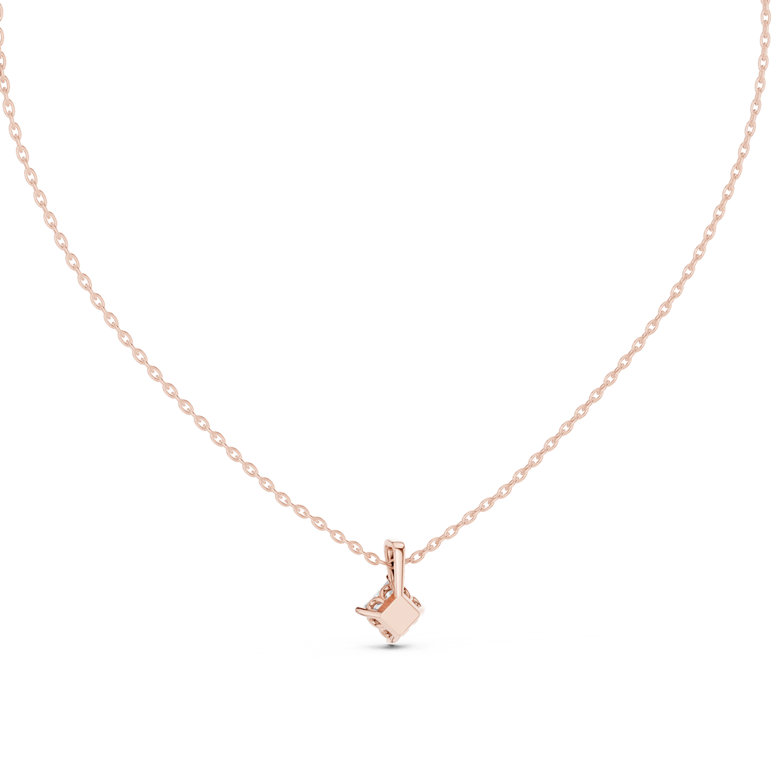 Luxury fashion Round Brilliant Cut Diamond Solitaire Pendant Necklace in Four Prong Setting curated for exclusive jewelry collections