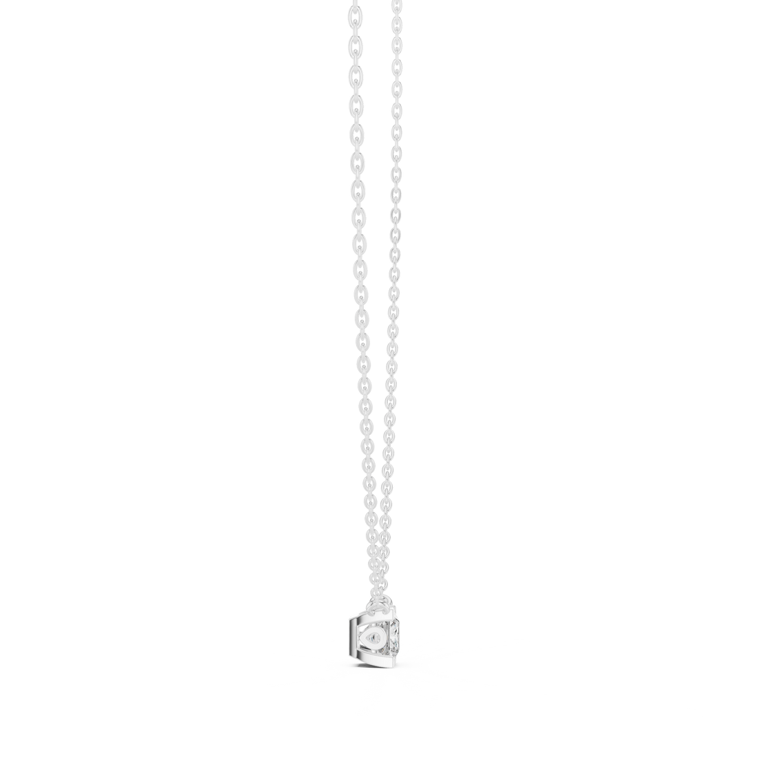 Elegant Round Cut Diamond Solitaire Pendant Necklace in Four Prong Setting handcrafted jewelry for a sophisticated luxury look