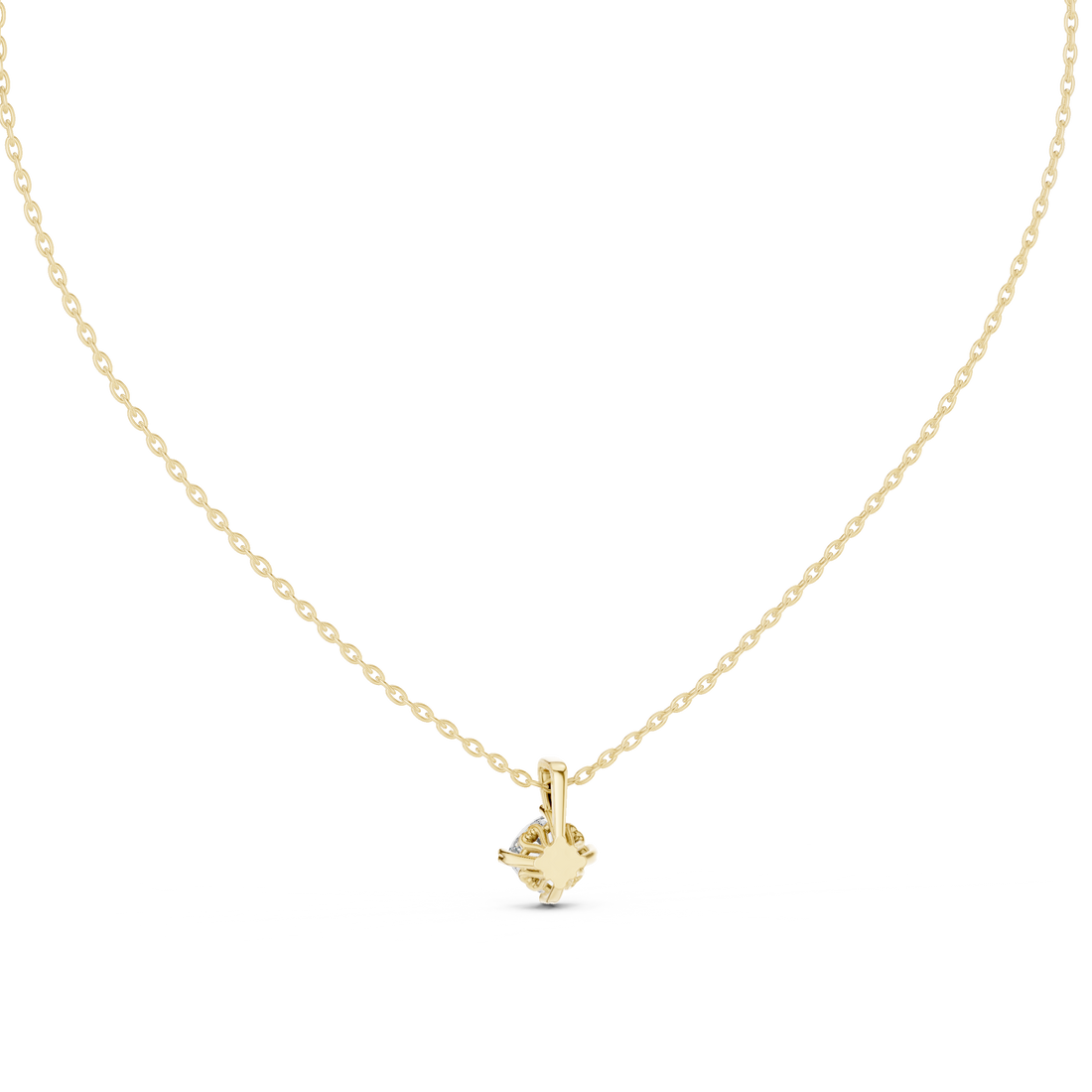 Luxury fashion Round Brilliant Cut Diamond Solitaire Pendant Necklace in Four Prong Setting curated for exclusive jewelry collections