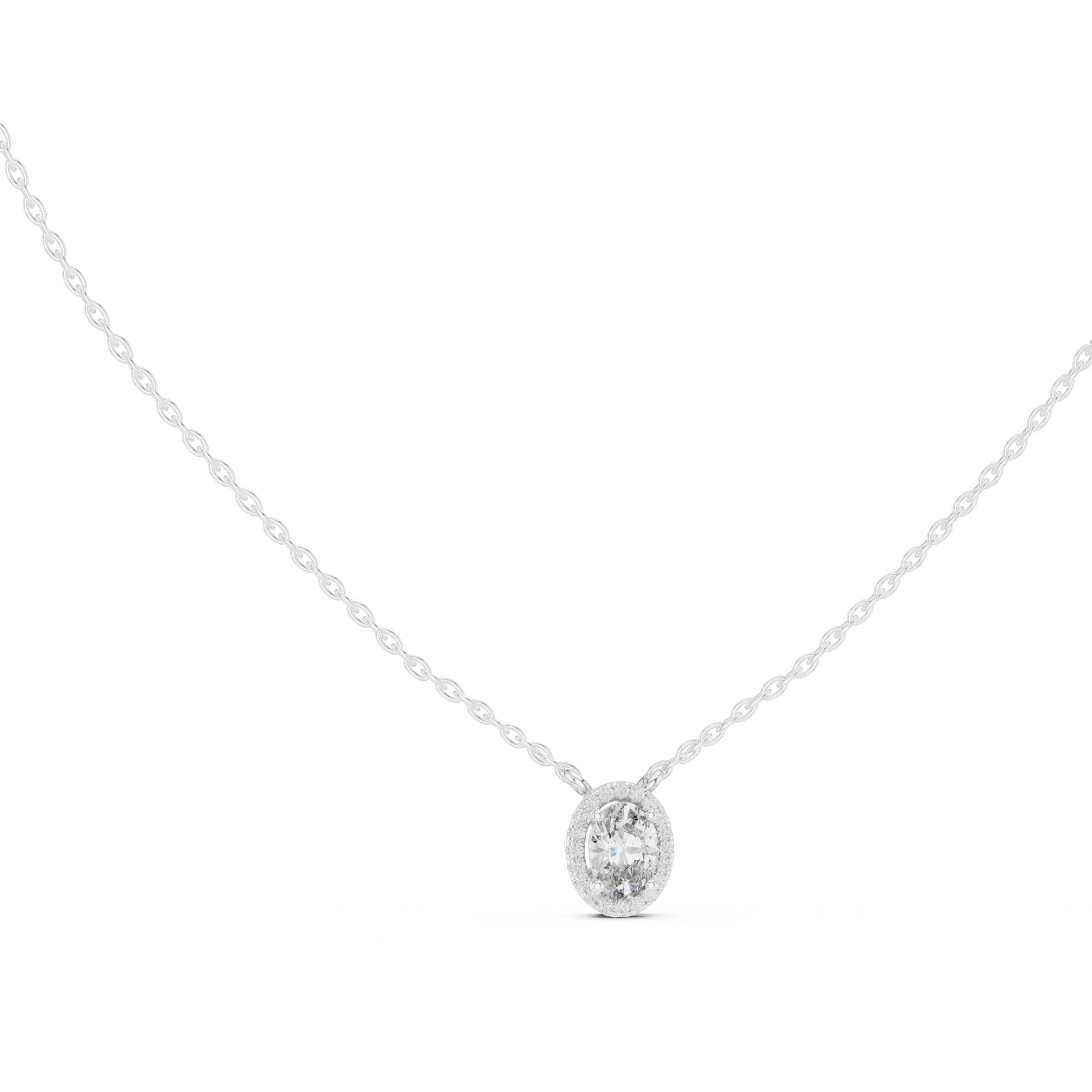 Elegant Round Cut Diamond Solitaire Pendant Necklace in Four Prong Setting handcrafted jewelry for a sophisticated luxury look