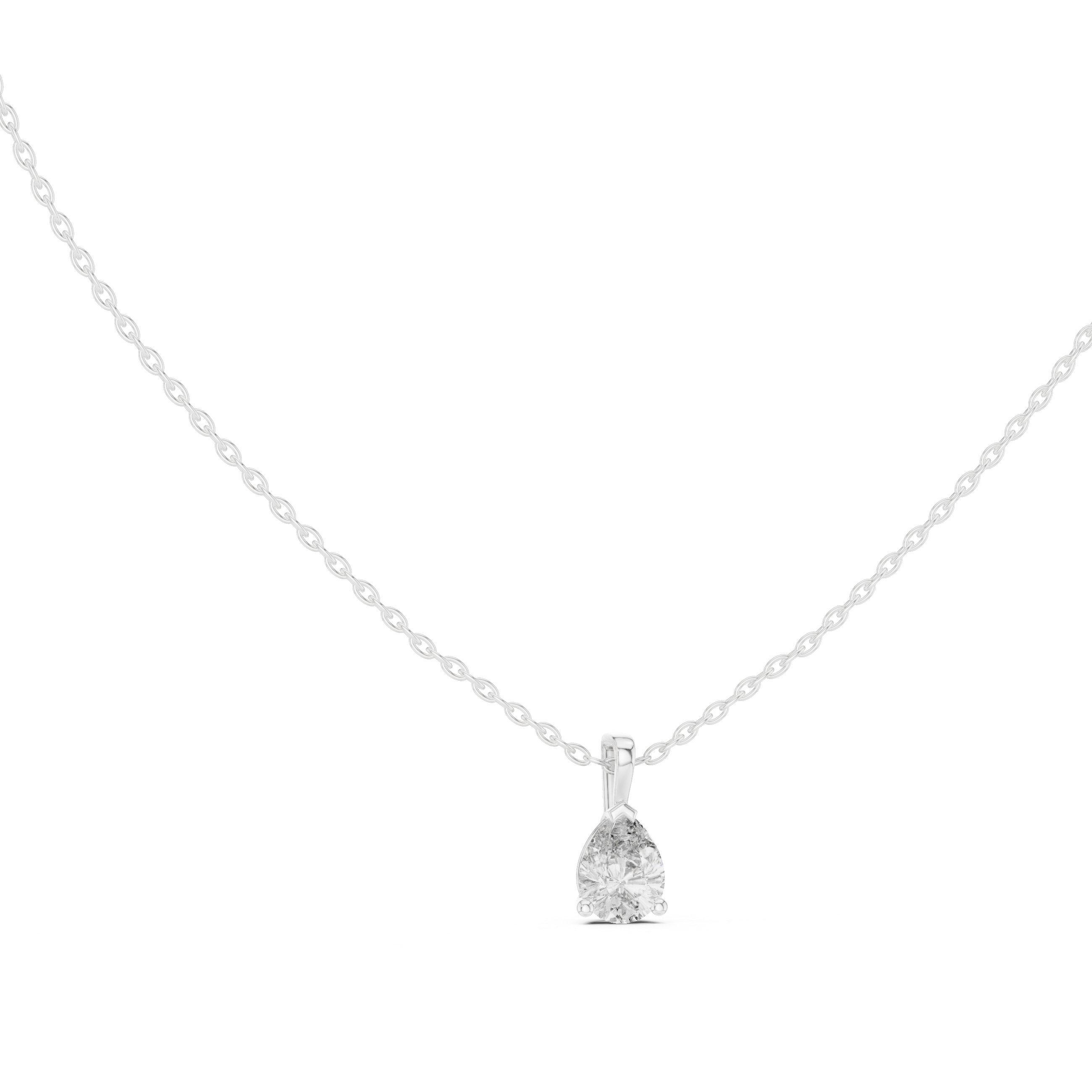 Luxury fashion Round Brilliant Cut Diamond Solitaire Pendant Necklace in Four Prong Setting curated for exclusive jewelry collections