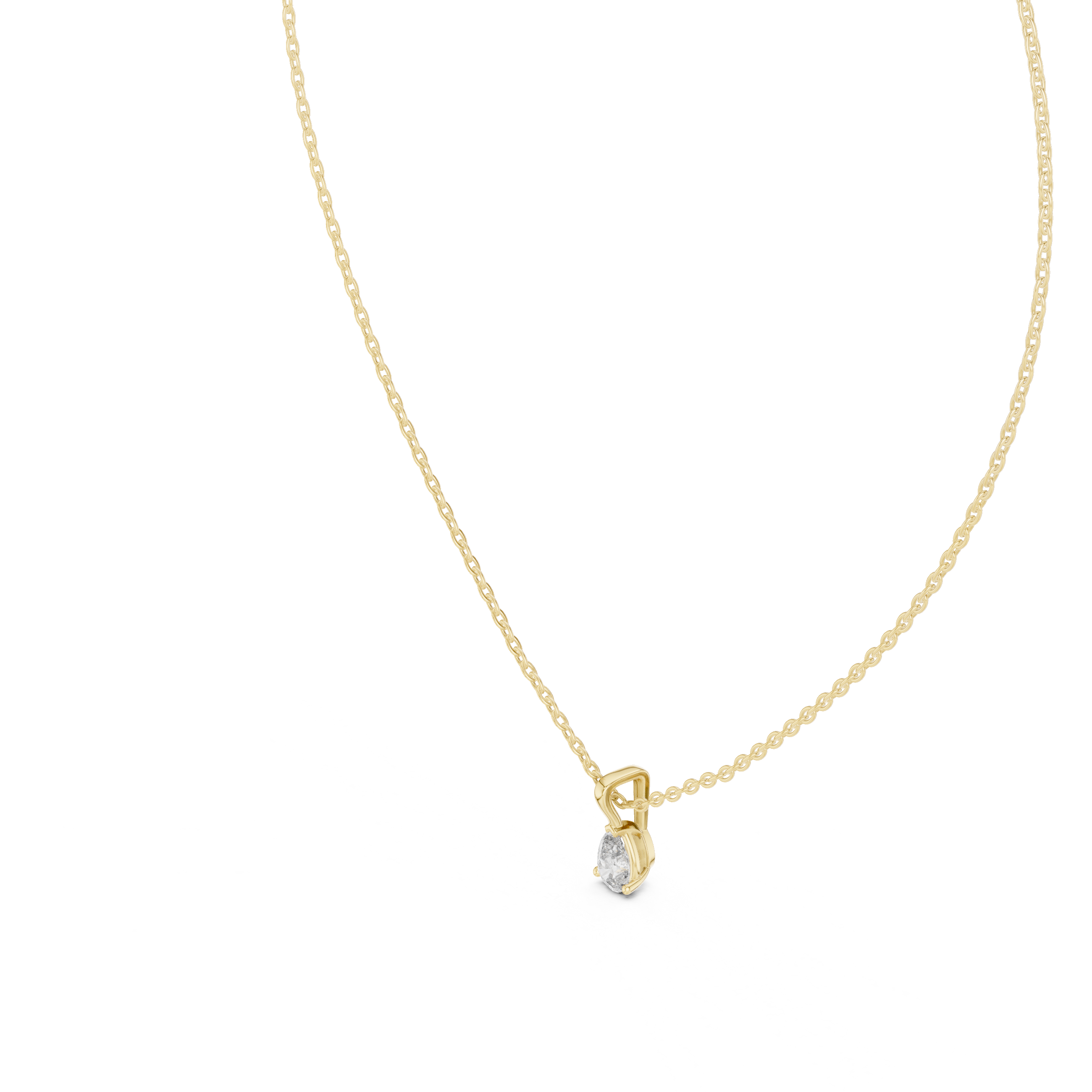 Luxury fashion Round Brilliant Cut Diamond Solitaire Pendant Necklace in Four Prong Setting curated for exclusive jewelry collections