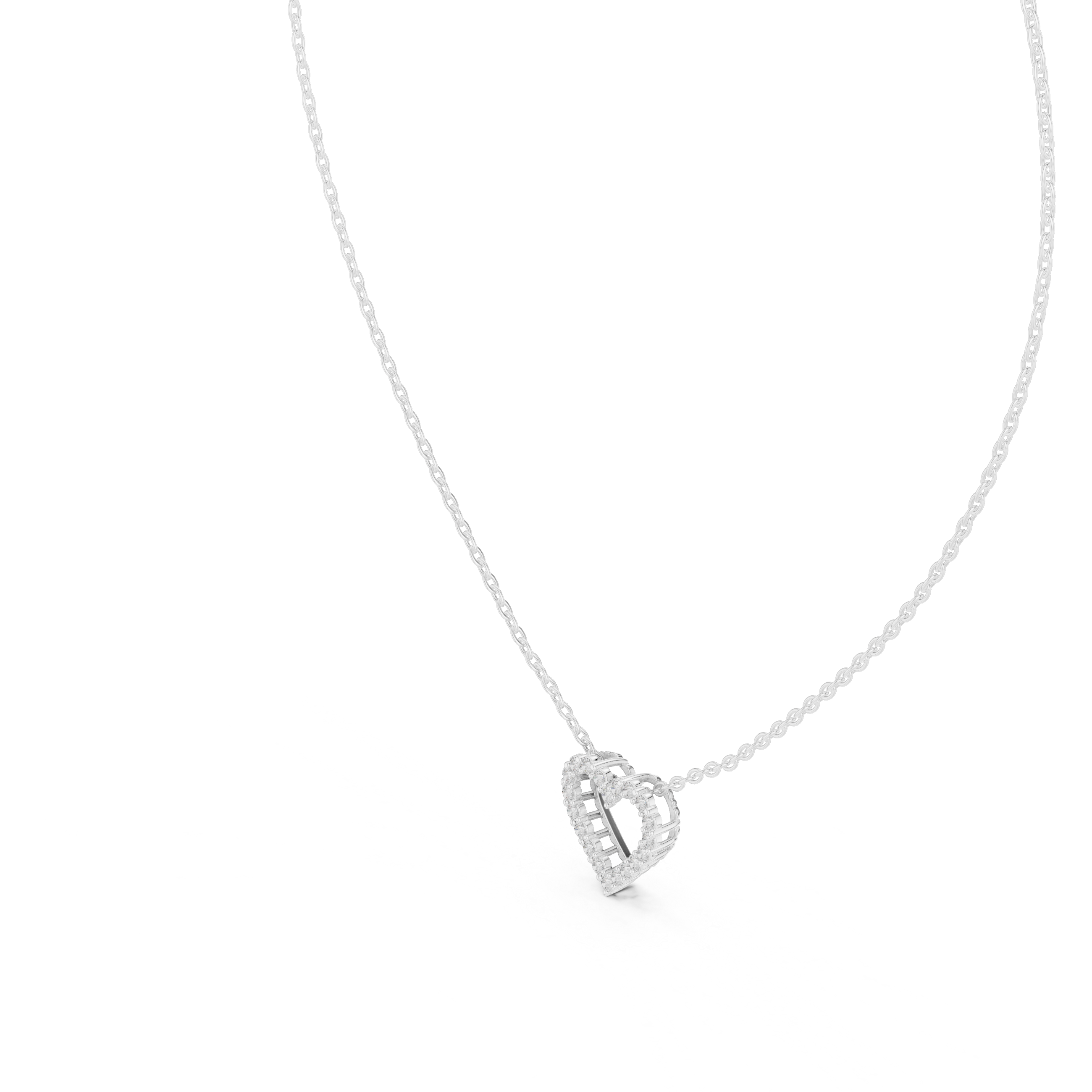 Elegant Round Cut Diamond Solitaire Pendant Necklace in Four Prong Setting handcrafted jewelry for a sophisticated luxury look