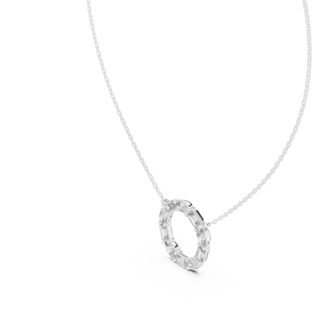 Luxury fashion Round Brilliant Cut Diamond Solitaire Pendant Necklace in Four Prong Setting curated for exclusive jewelry collections