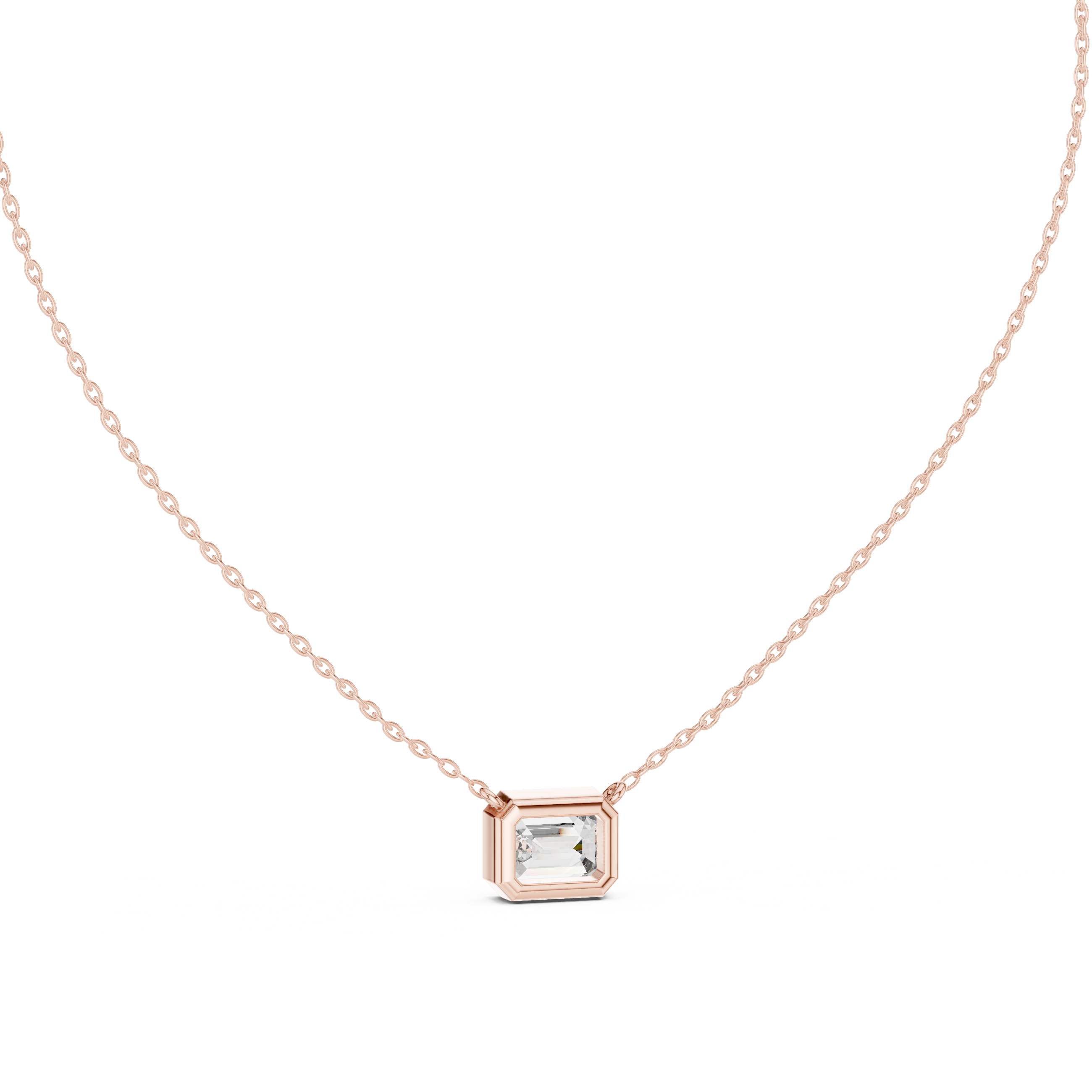 Elegant Round Cut Diamond Solitaire Pendant Necklace in Four Prong Setting handcrafted jewelry for a sophisticated luxury look