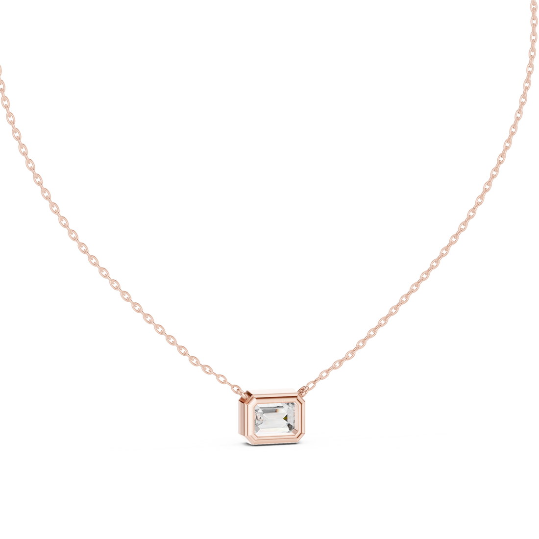 Elegant Round Cut Diamond Solitaire Pendant Necklace in Four Prong Setting handcrafted jewelry for a sophisticated luxury look