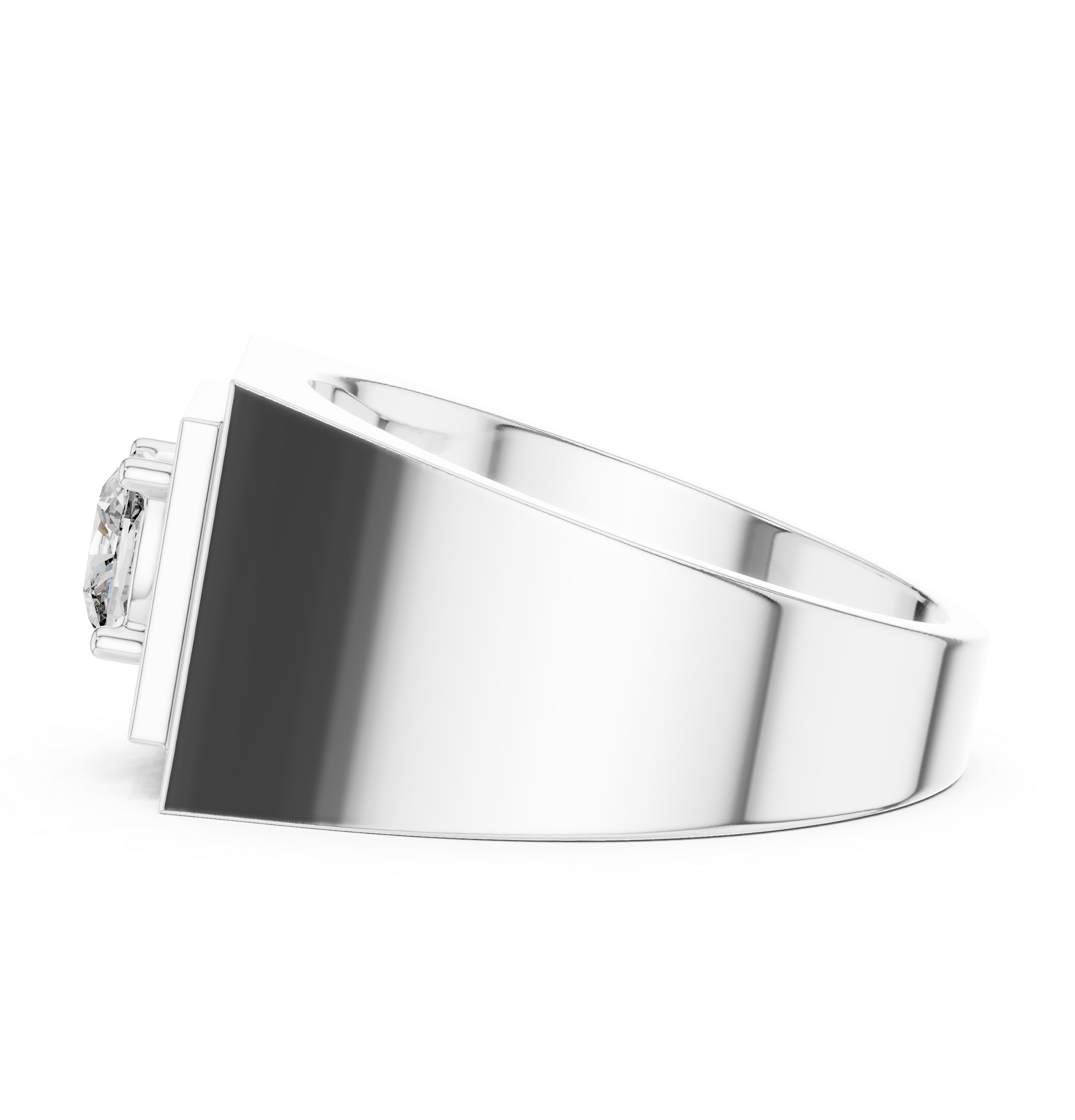 Heavy men's fashion ring with modern look.