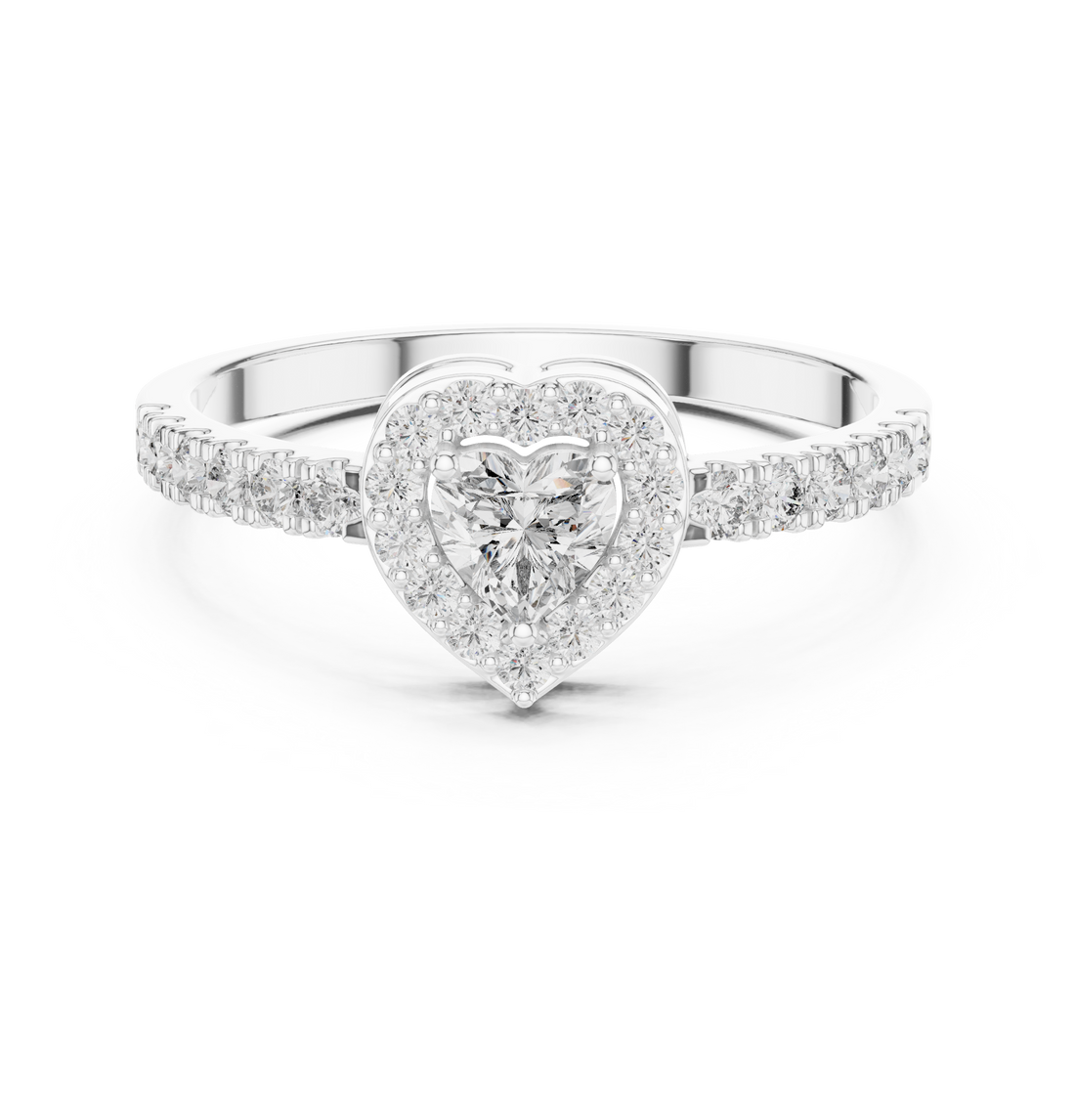 Eternity ring with continuous diamond sparkle.