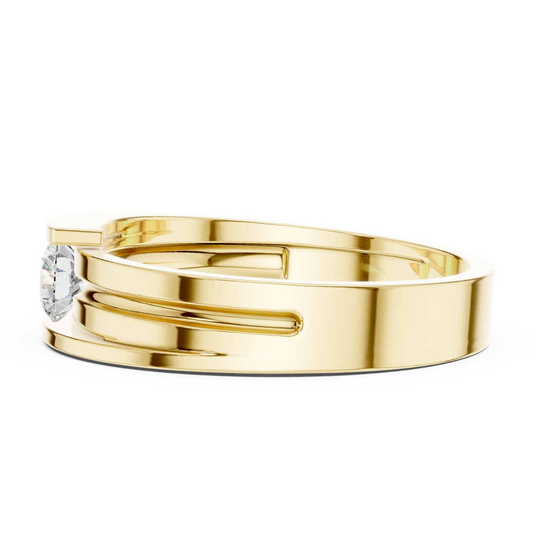 Smooth cable chain necklace with polished surface.