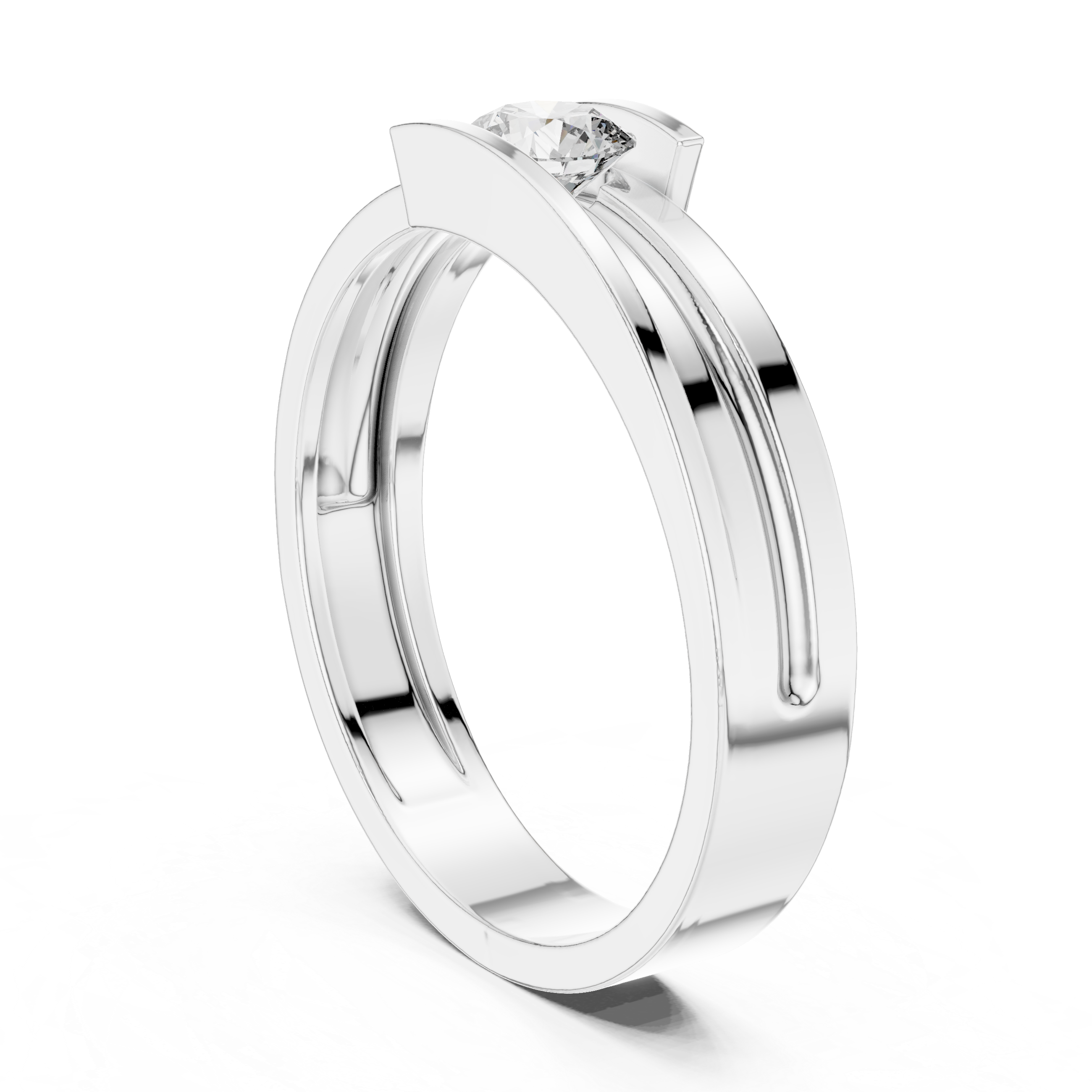 Slim stackable bangle with lightweight look.