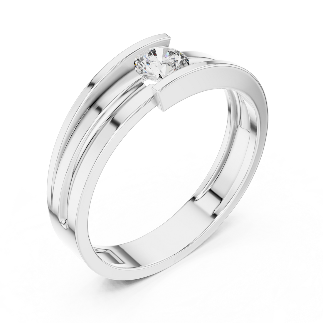 Wide cuff bangle with bold style.