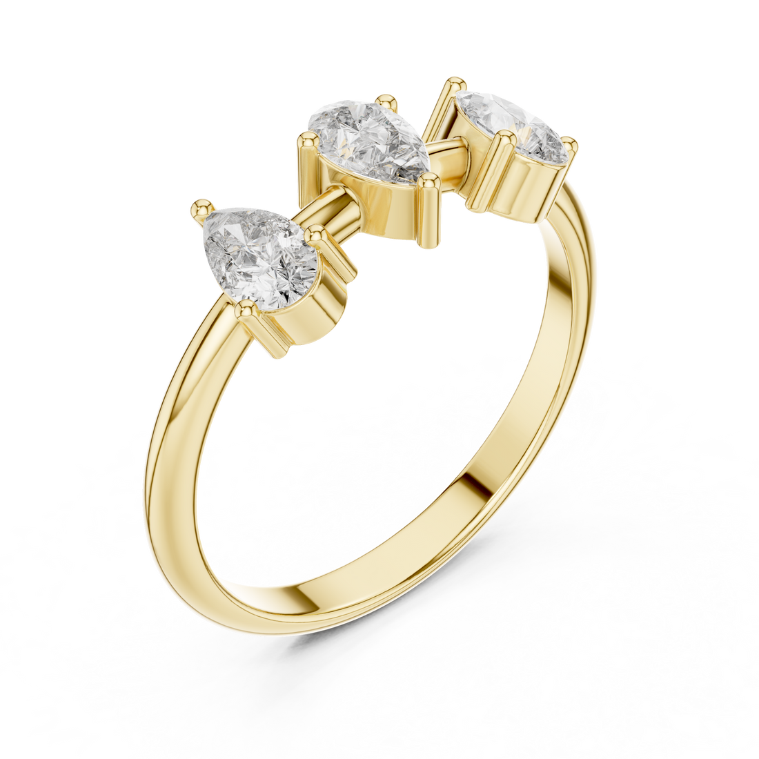 Multi-band ring with stacked design style.