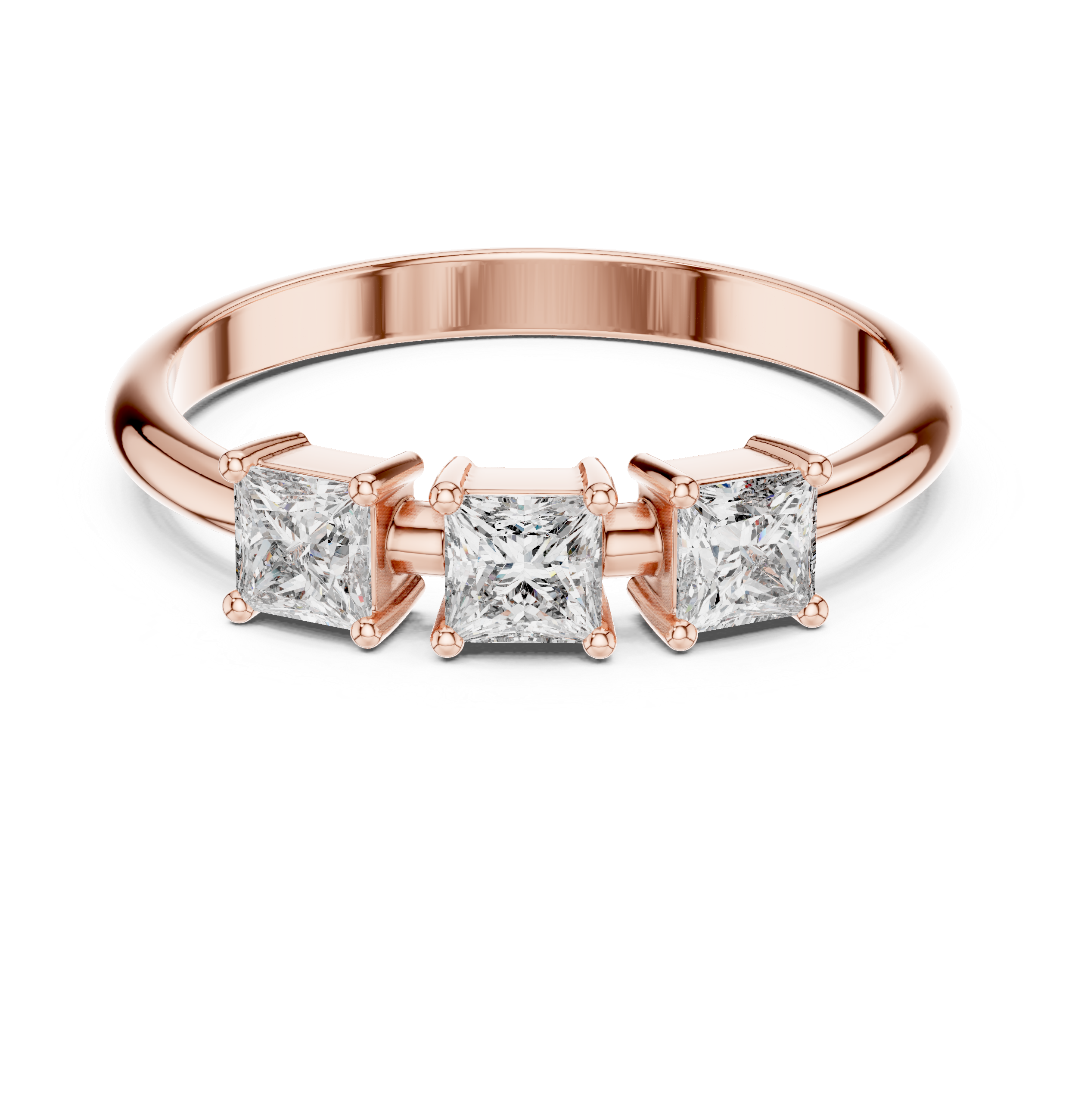 Modern pearl ring with sleek polished band.