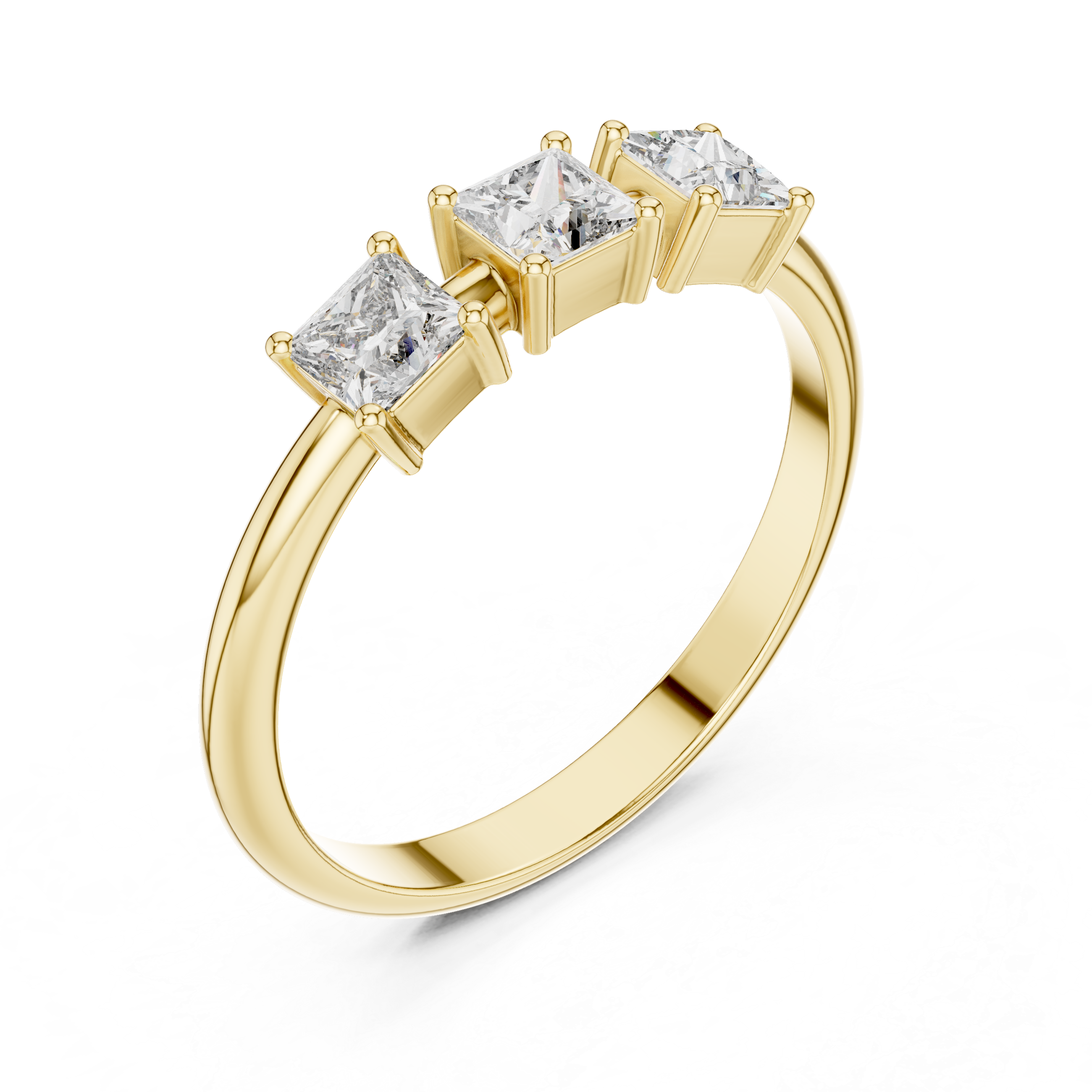 Classic gold ring with smooth polished surface.