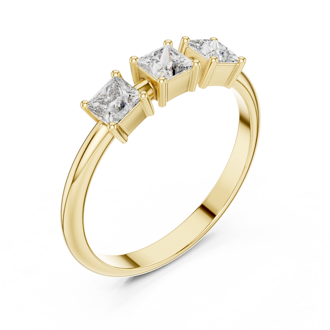 Classic gold ring with smooth polished surface.