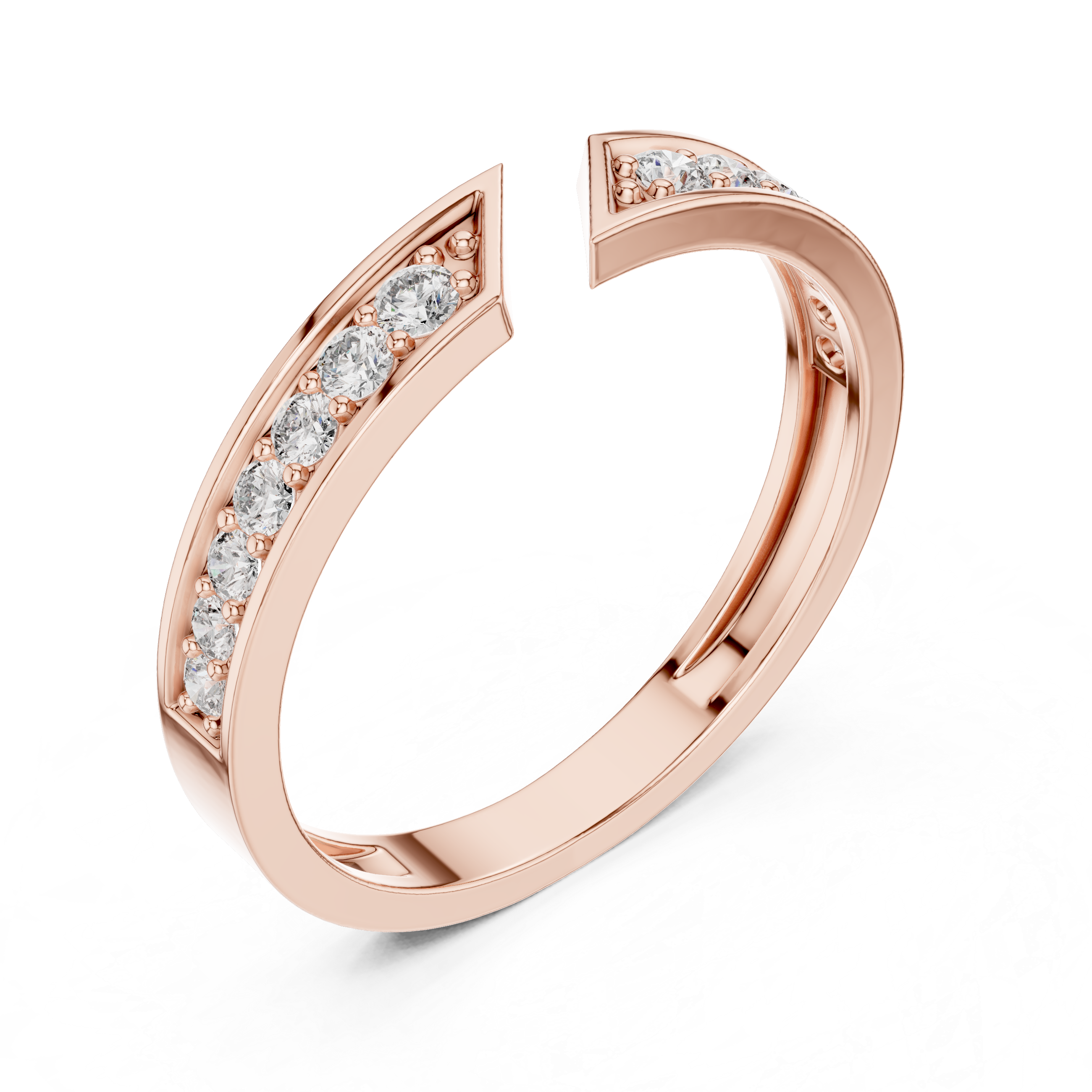 Sparkling cluster CZ diamond ring crafted in yellow gold finish with multiple stones arranged beautifully.