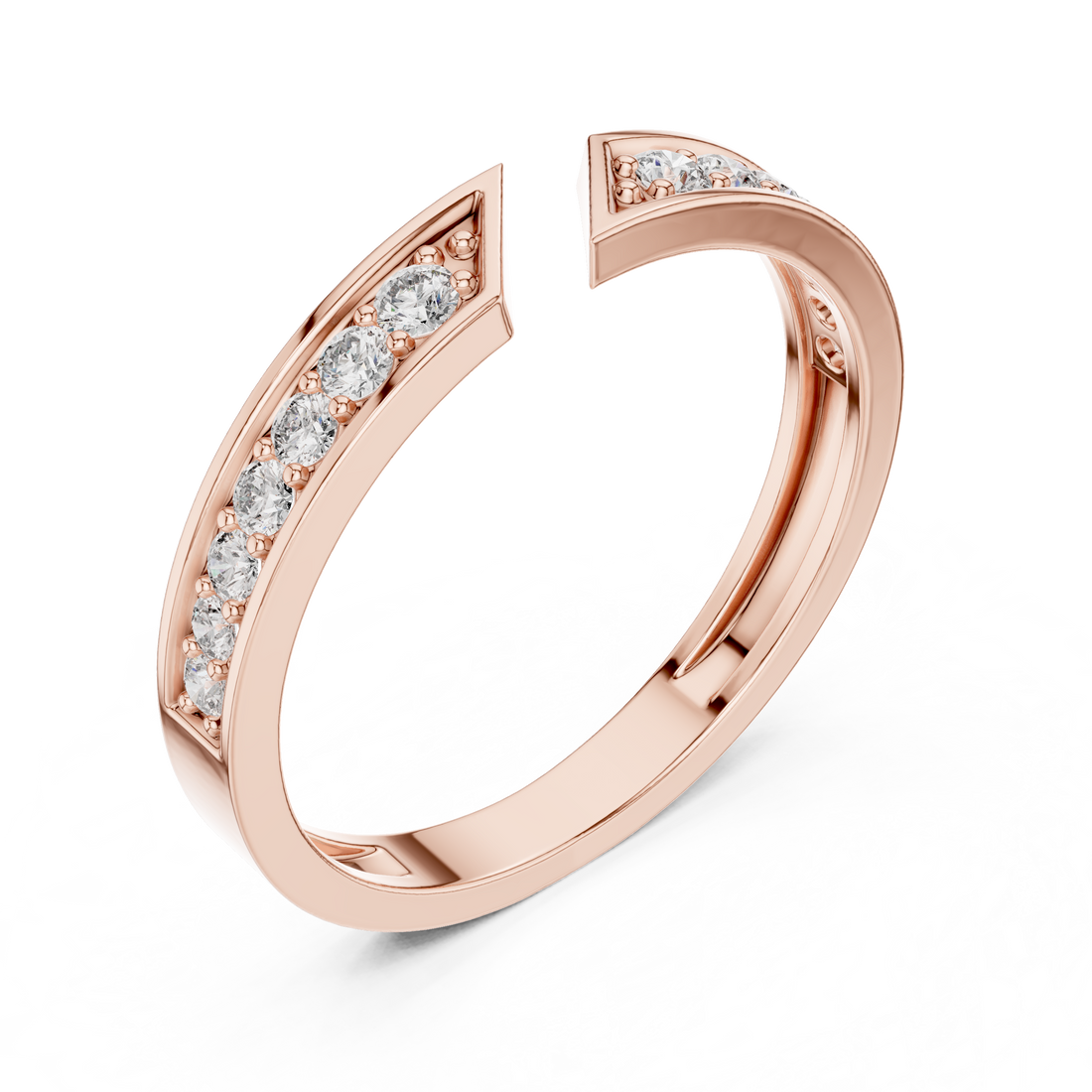 Sparkling cluster CZ diamond ring crafted in yellow gold finish with multiple stones arranged beautifully.