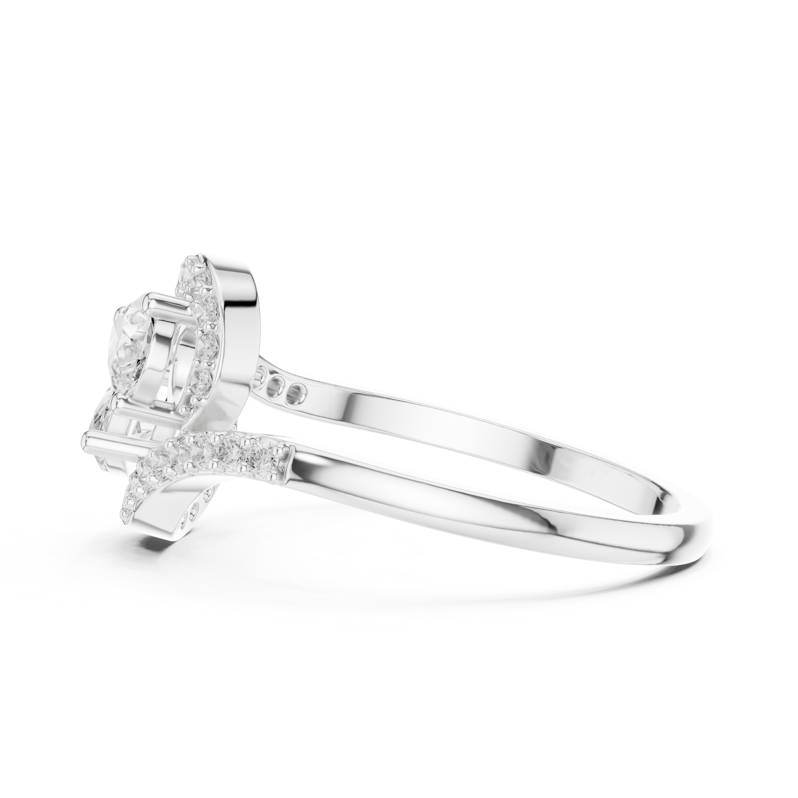 Luxury wedding necklace set designed with multiple layers of sparkling lab-grown diamonds.