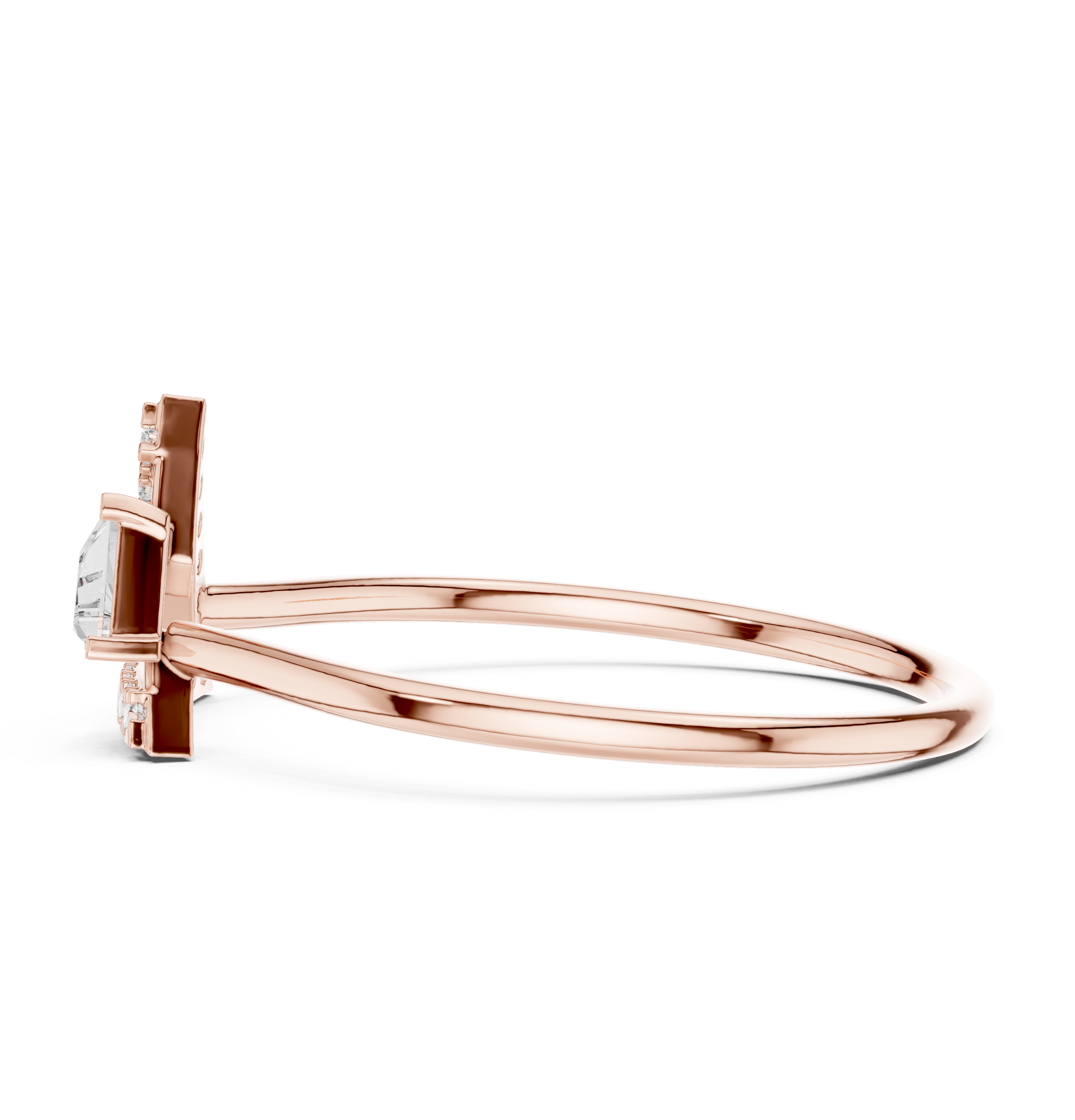 Classic nose ring featuring lab-grown diamond set in white gold for everyday wear.