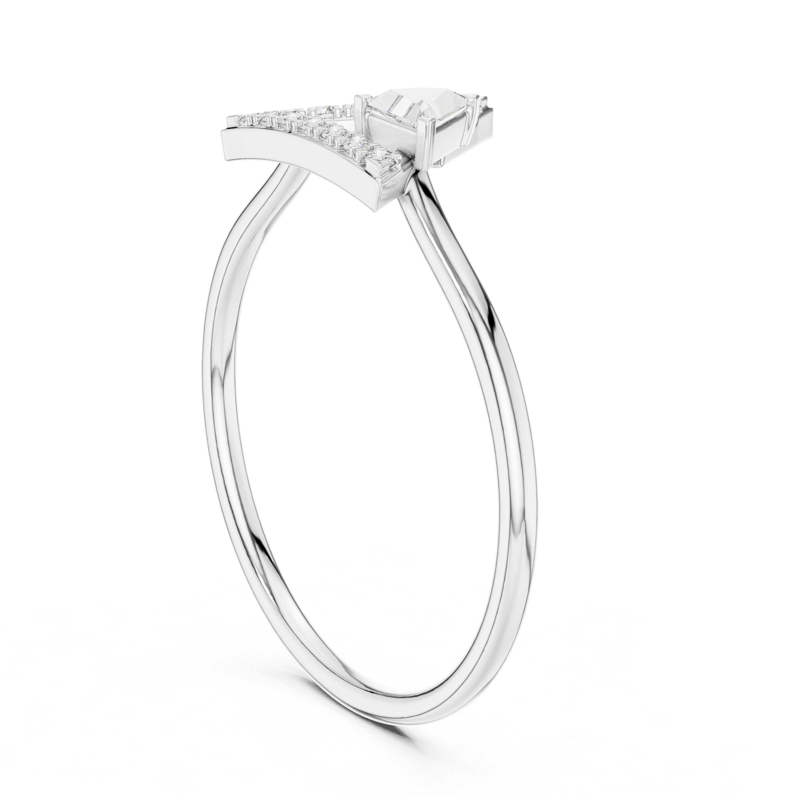 Decorative diamond ankle bracelet designed with lab-grown stones for modern fashion.