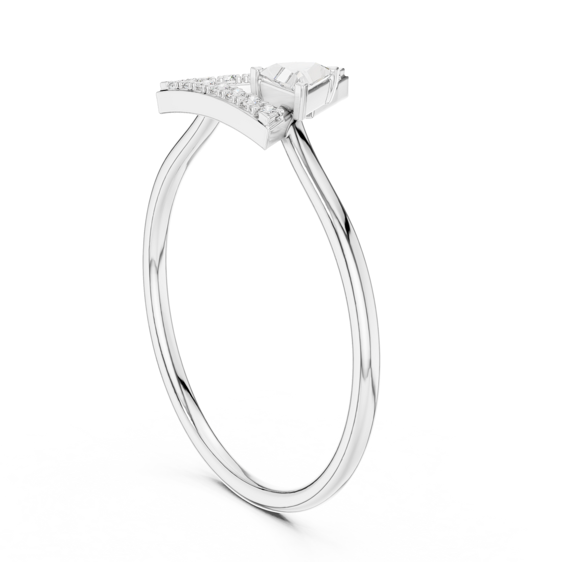 Decorative diamond ankle bracelet designed with lab-grown stones for modern fashion.