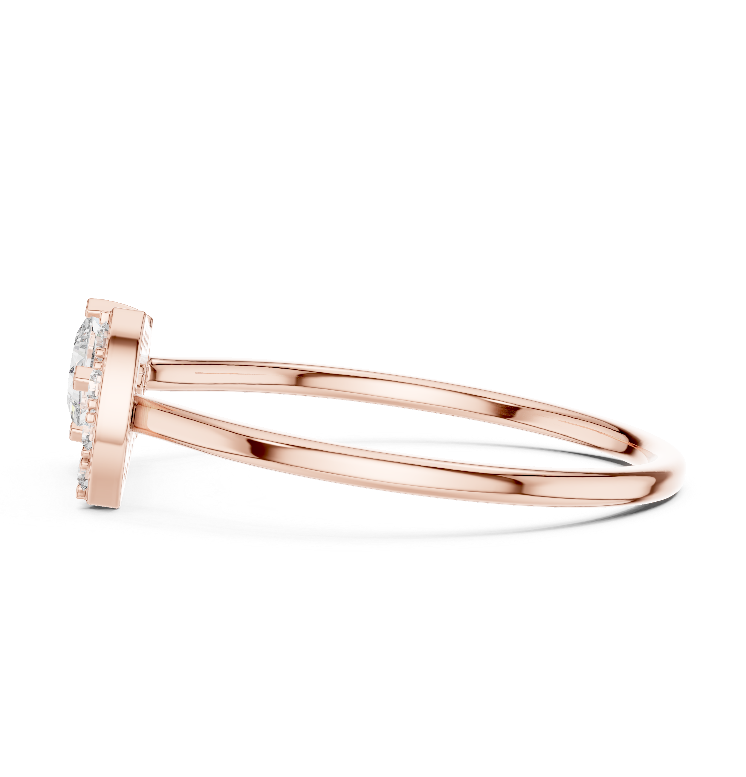 Modern men's fashion ring designed with CZ diamonds in polished gold finish.
