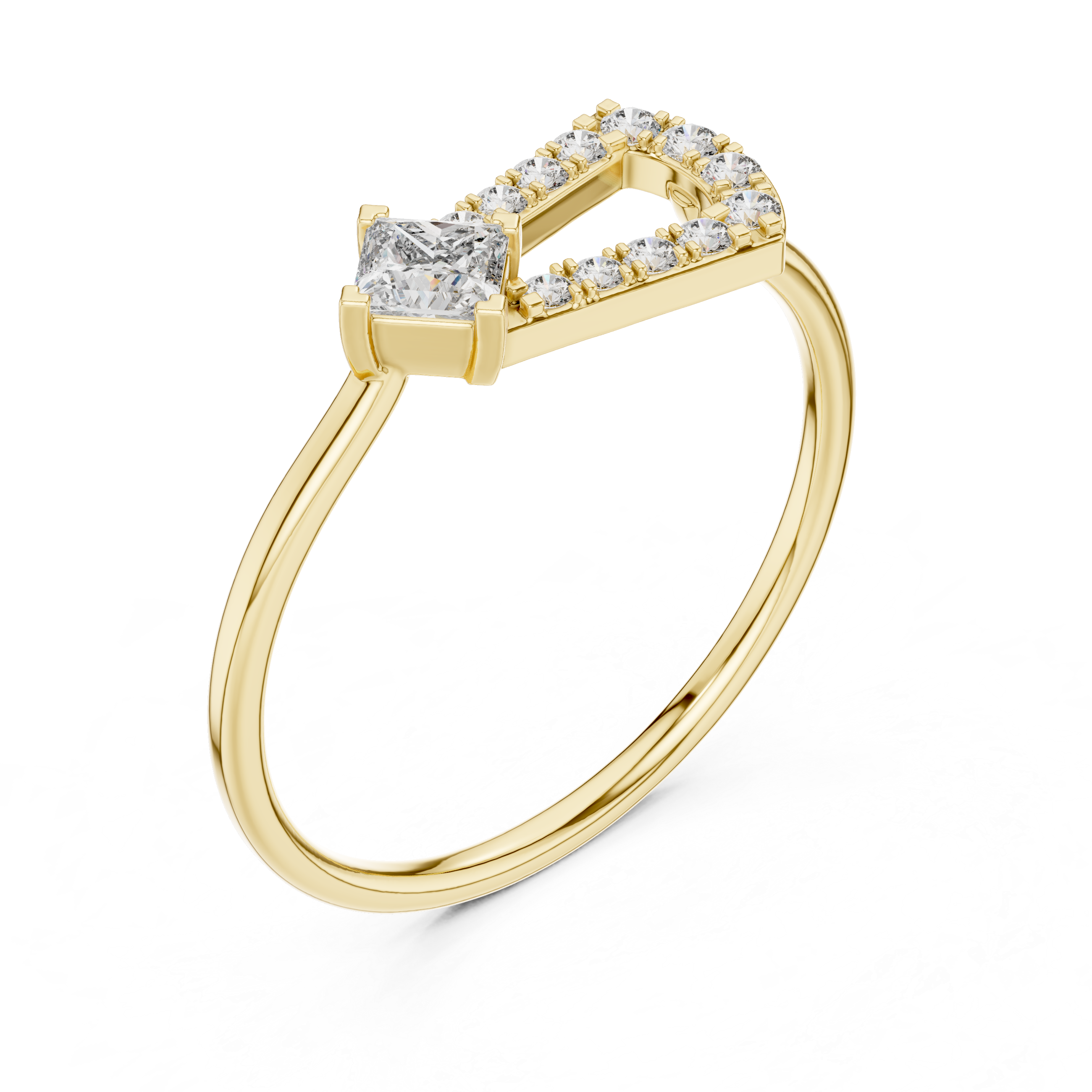Celebration ring crafted with colorful gemstones and diamond accents in gold finish.