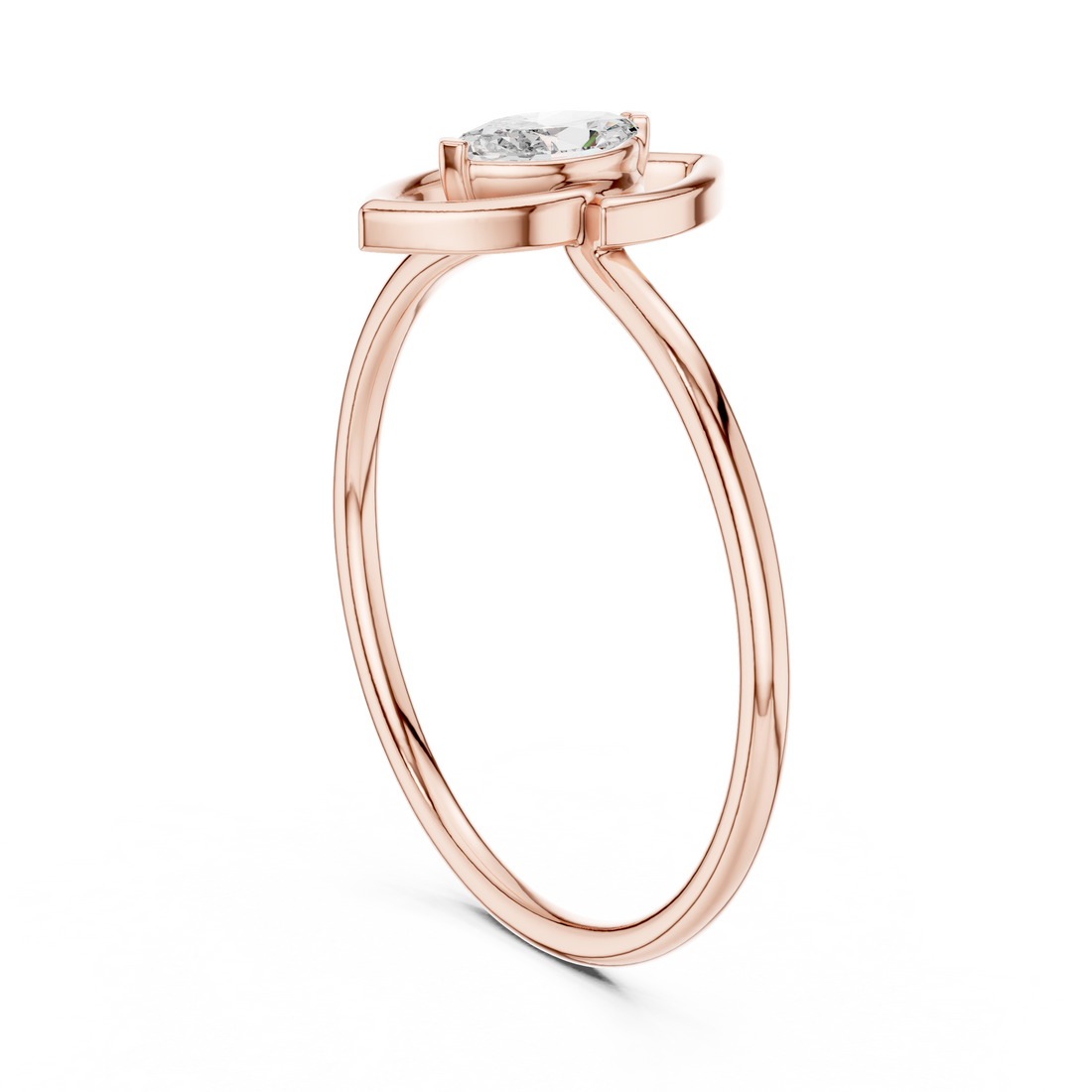 Traditional toe ring crafted in silver tone with smooth polished finish.