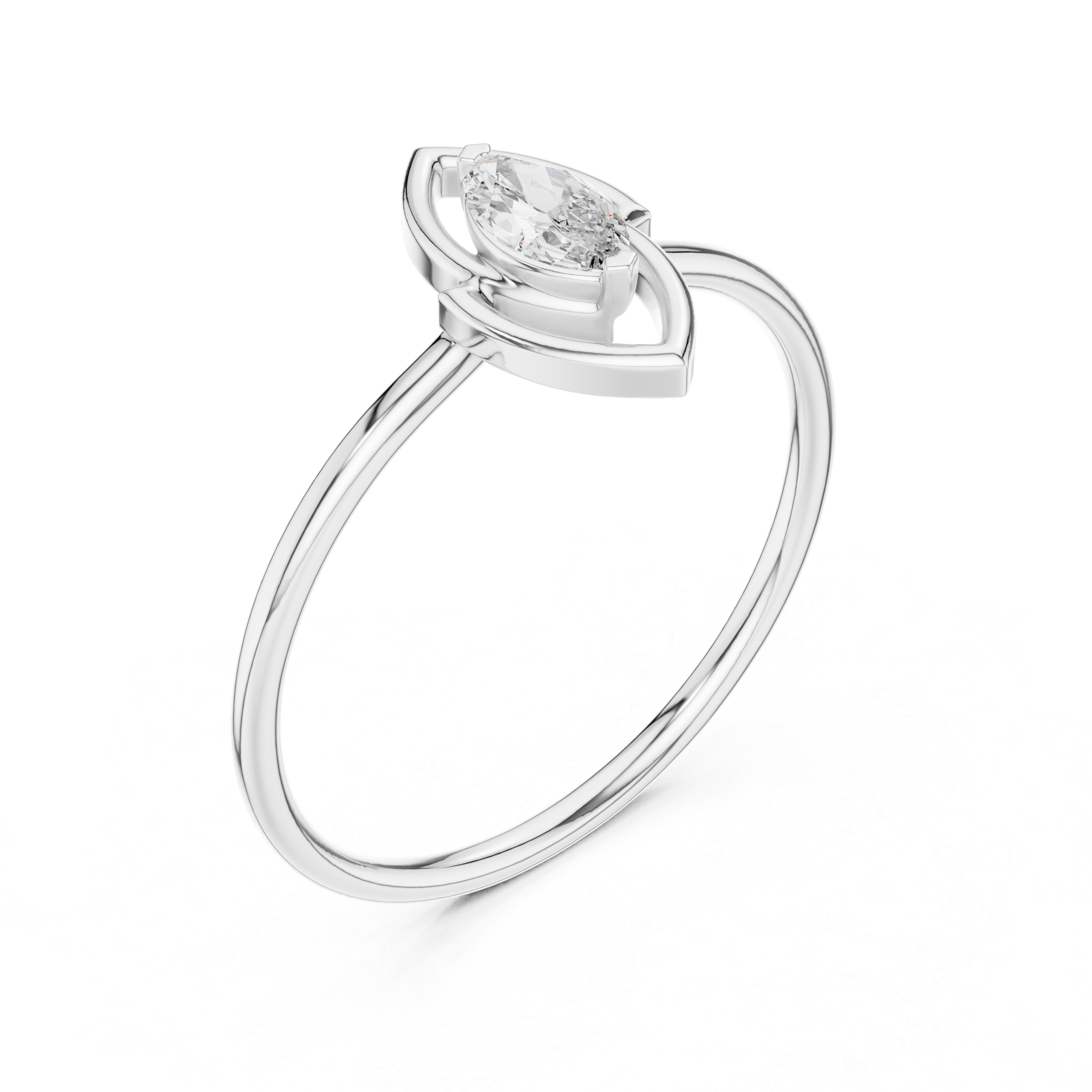 Elegant brooch designed with floral pattern and sparkling lab-grown diamond accents.