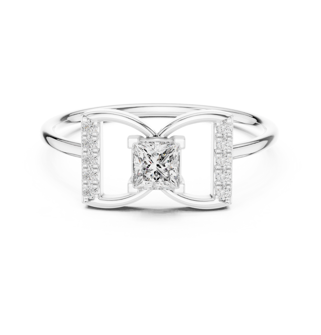 Stylish layered pearl and diamond necklace crafted in white gold for luxurious look.