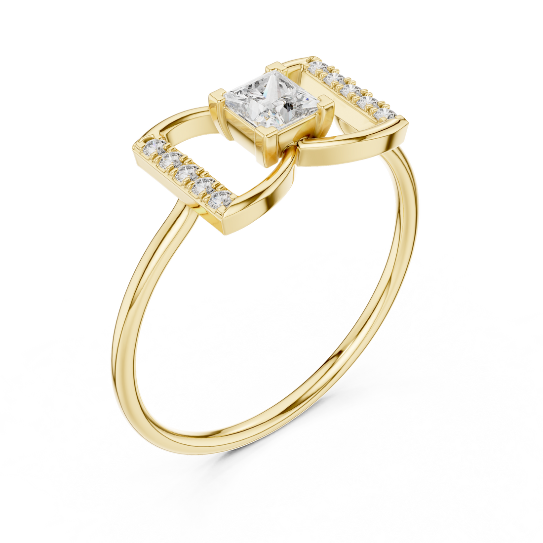 Luxury gold bracelet crafted with detailed engraving and sparkling diamond embellishments.