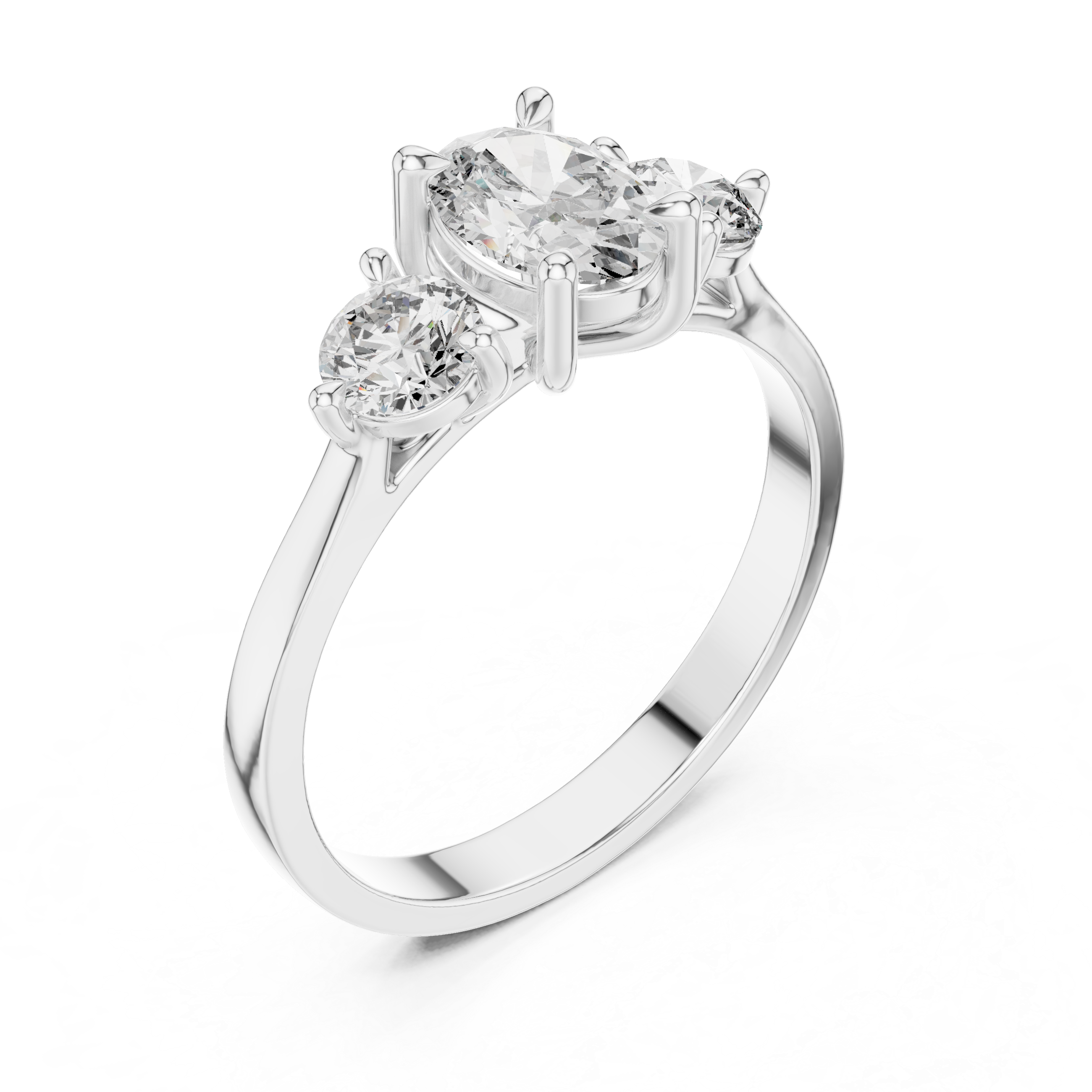 Cushion-cut engagement ring with classic shine.