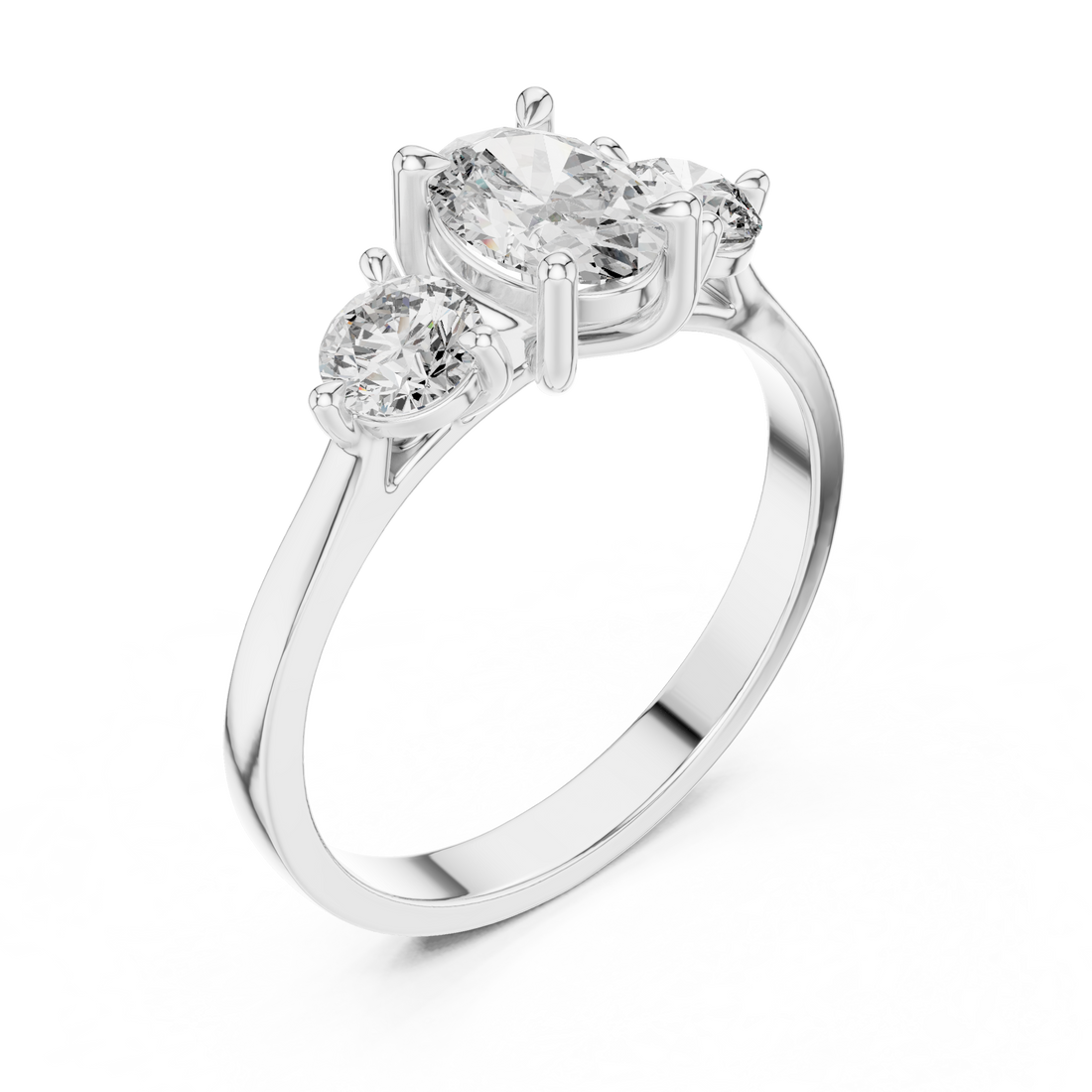 Cushion-cut engagement ring with classic shine.