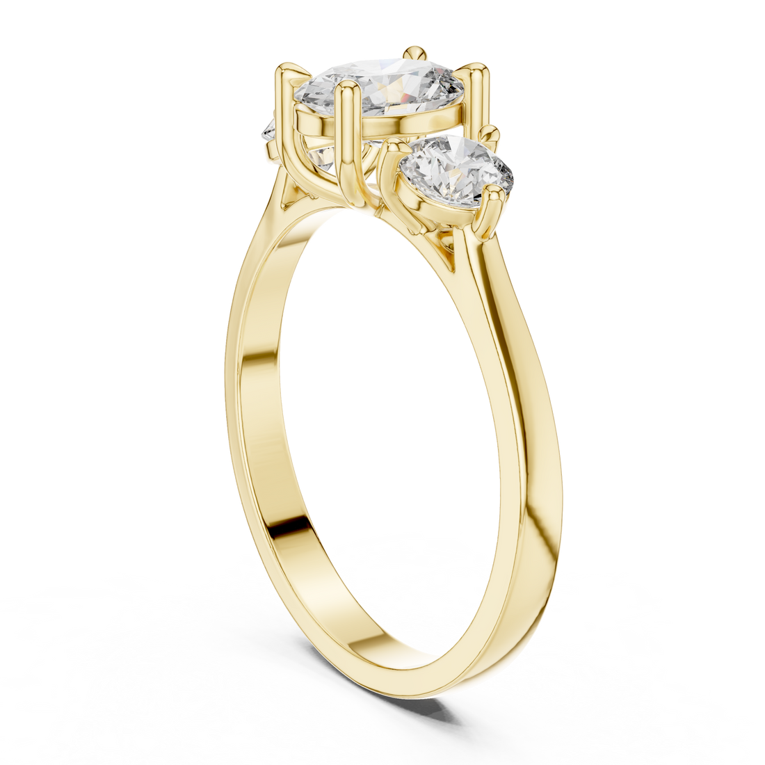 Vintage halo ring with decorative edges.
