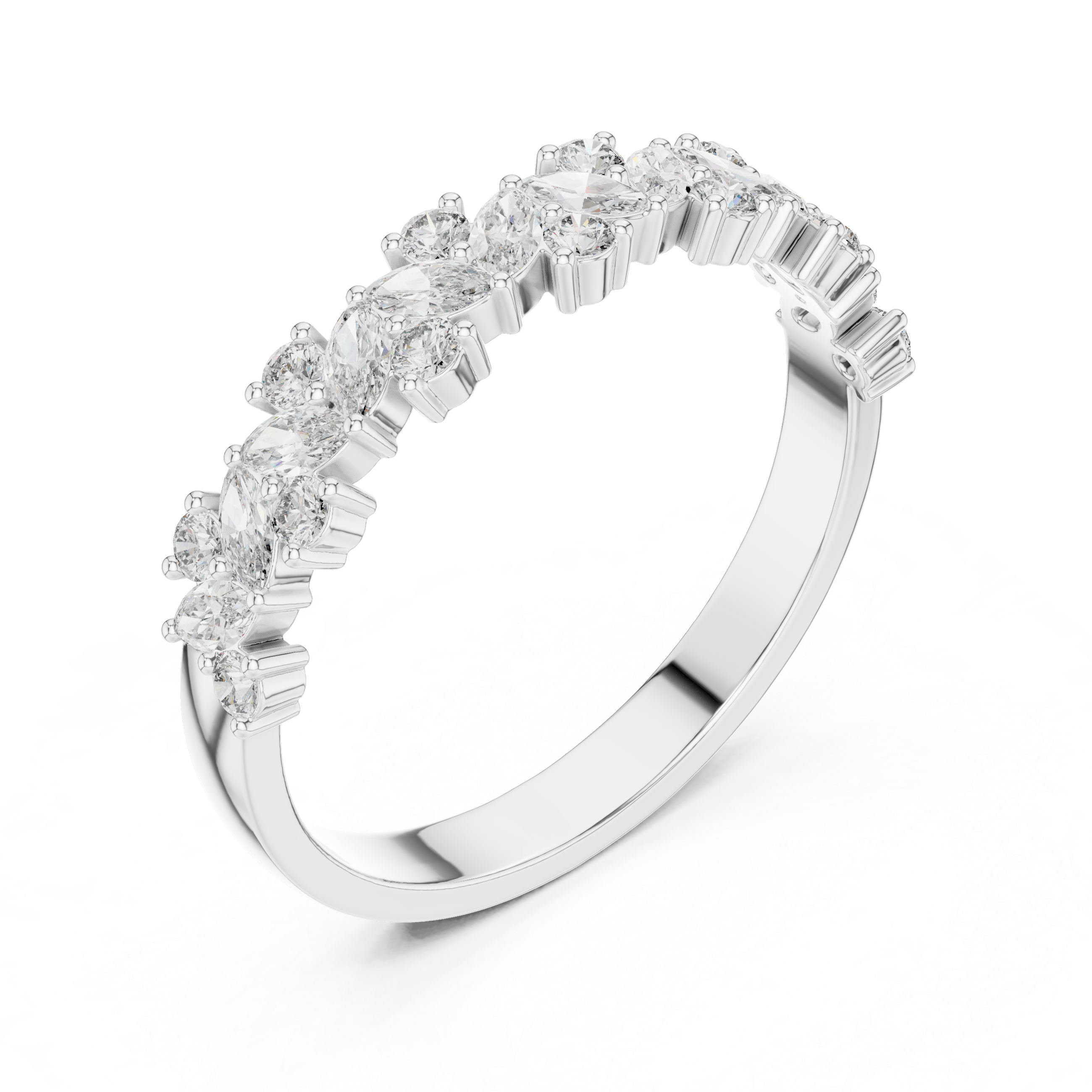 Diamond tennis bracelet with uniform sparkle.