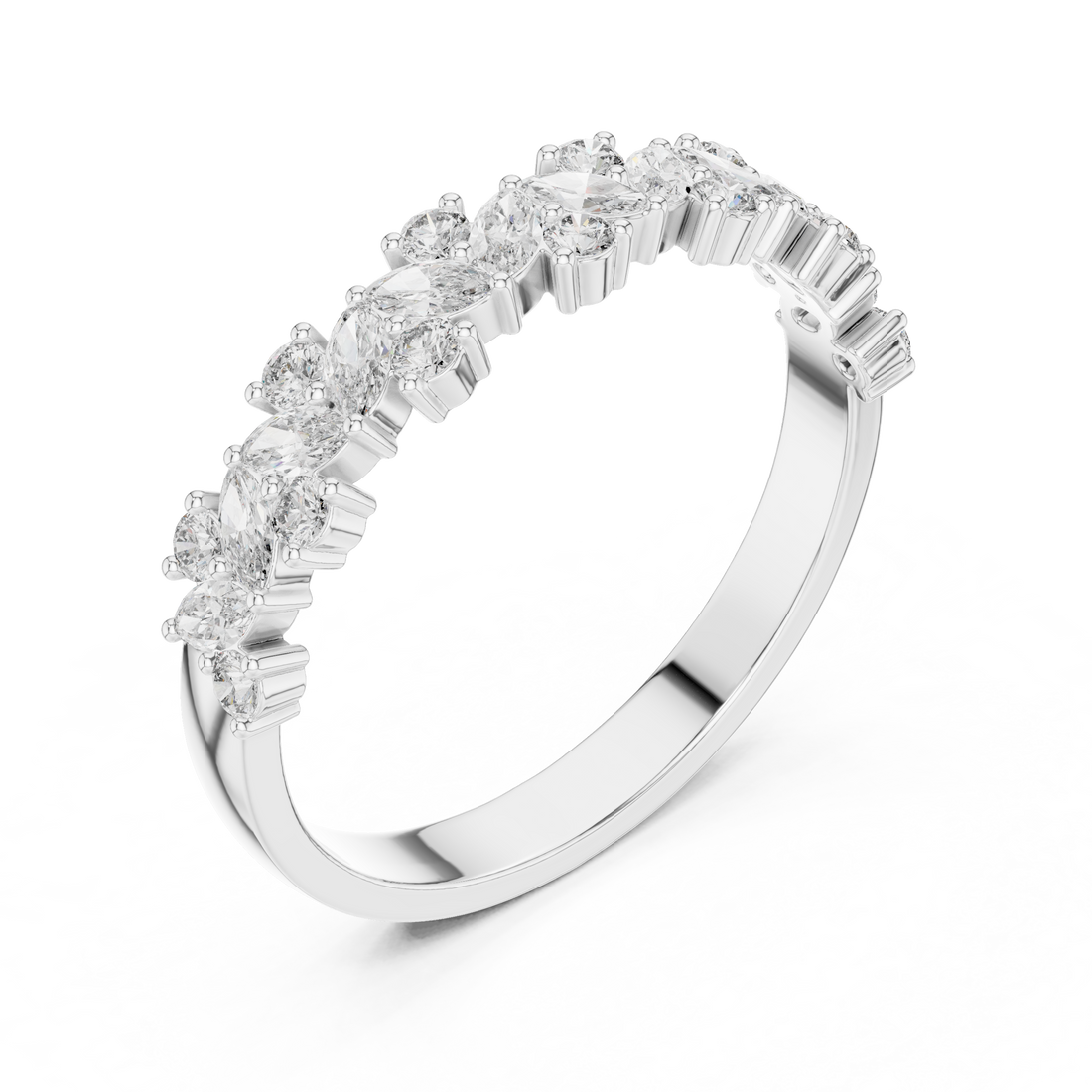 Diamond tennis bracelet with uniform sparkle.