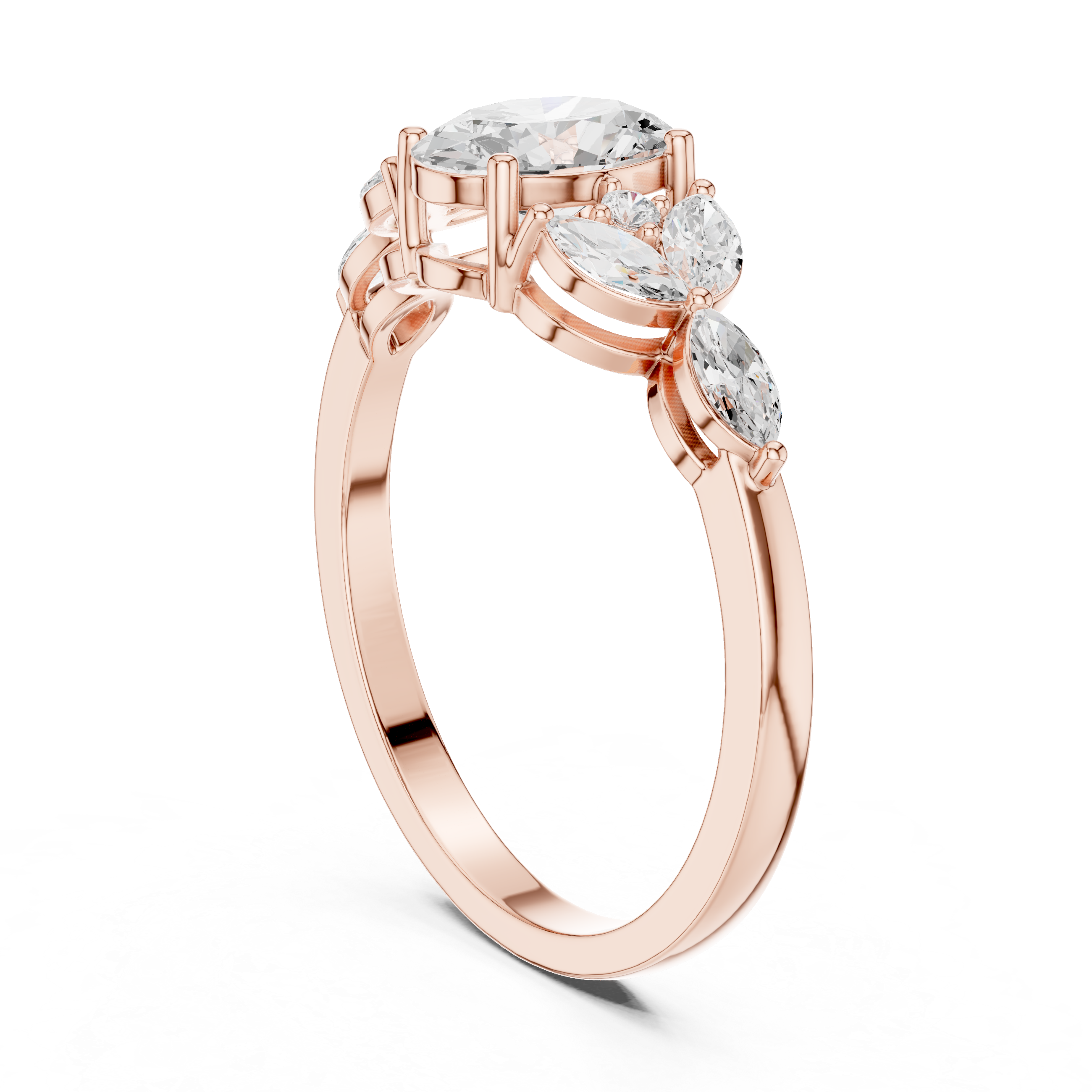 Silver anklet with decorative bead accents.